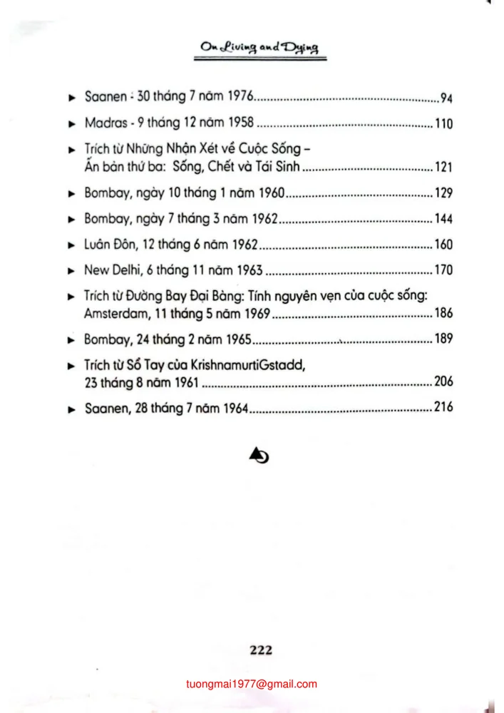Trang 2 - Ảnh minh họa nội dung sách Về sống và chết
