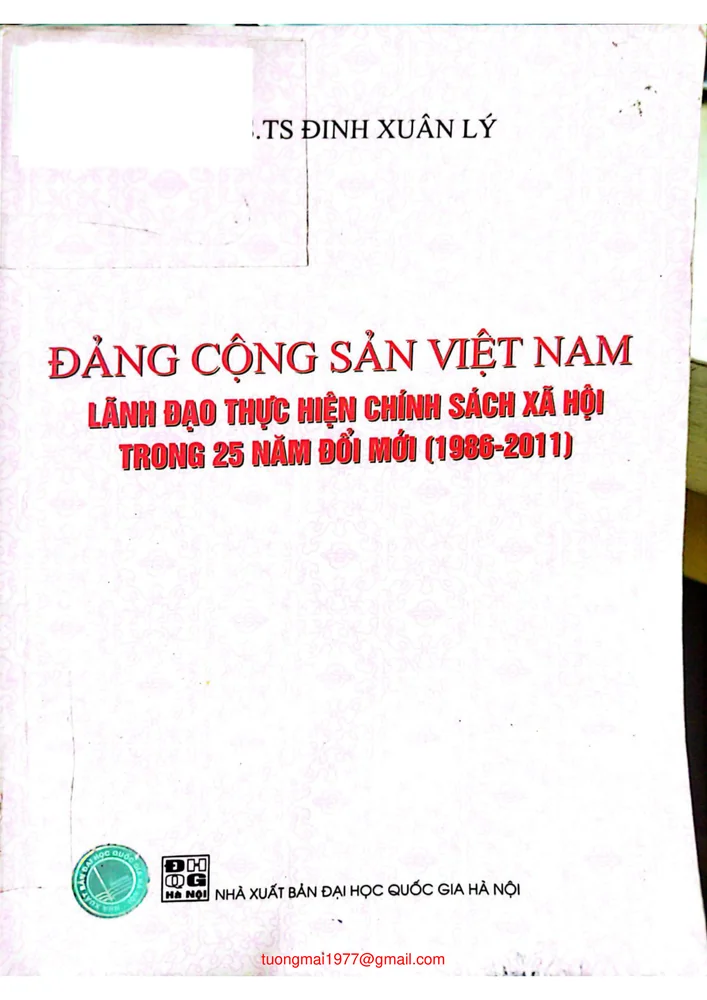 Ảnh bìa của Đảng Cộng sản Việt Nam lãnh đạo thực hiện chính sách trong 25 năm đổi mới (1986 - 2011)