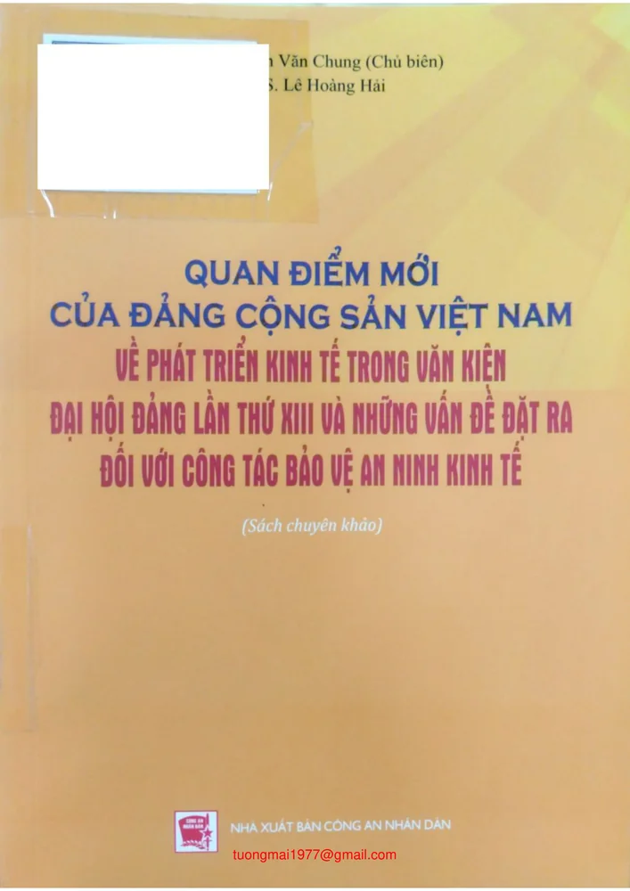 Ảnh bìa của Quan điểm mới của Đảng Cộng sản Việt Nam về phát triển kinh tế trong văn kiện Đại hội Đảng lần thứ XIII và những vấn đề đặt ra