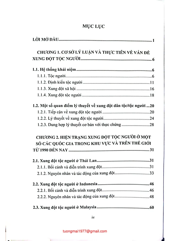 Trang bìa chính thức sách Xung đột tộc người trong khu vực và trên thế giới giai đoạn 1990 đến nay