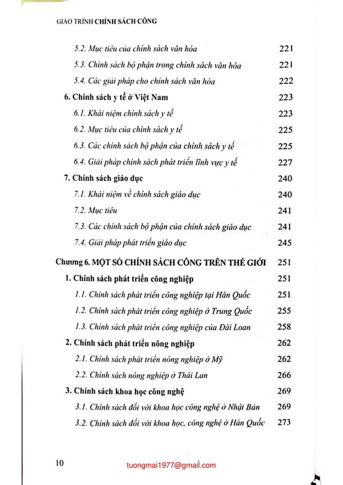 Trang 6 - Ảnh minh họa nội dung sách Giáo trình Chính sách công