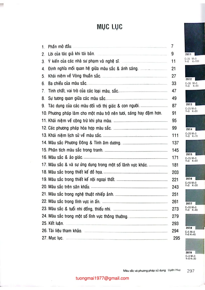 Trang 1 - Ảnh minh họa nội dung sách Màu sắc và phương pháp sử dụng