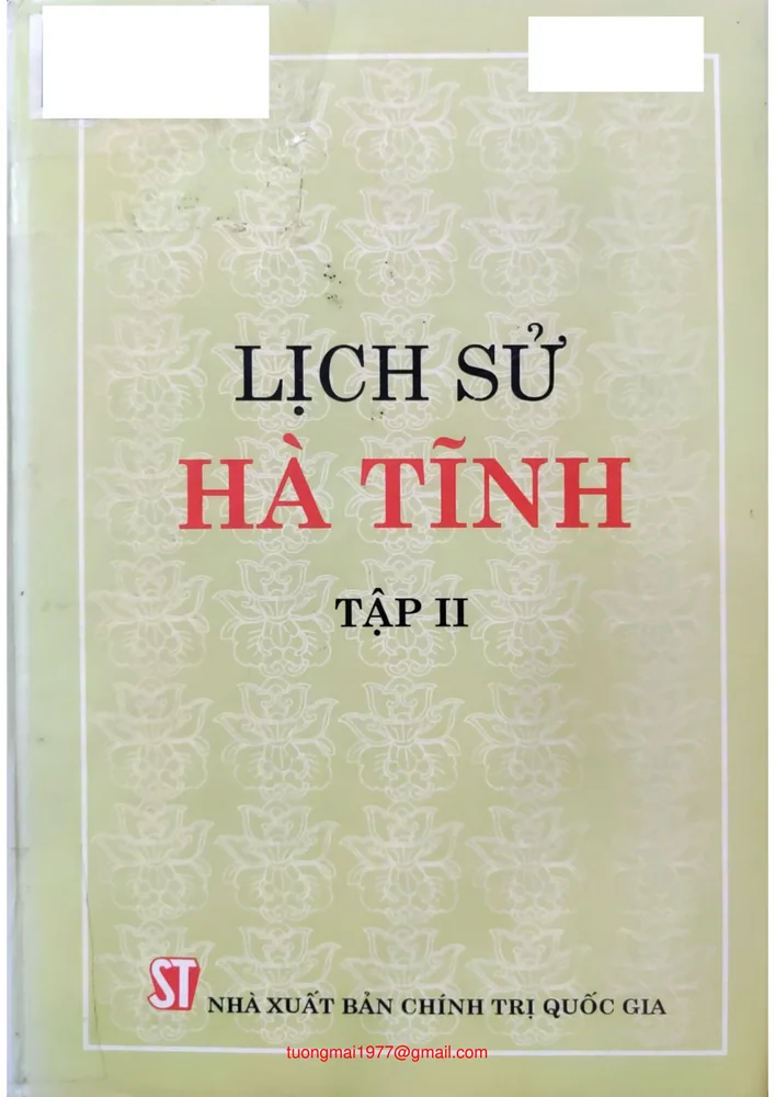 Ảnh bìa của Lịch sử Hà Tĩnh, tập 2