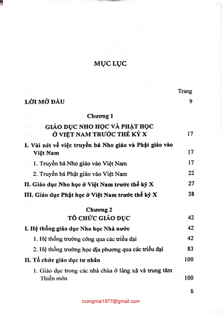Trang bìa chính thức sách Lịch sử giáo dục Việt Nam từ thế kỷ X đến 1858
