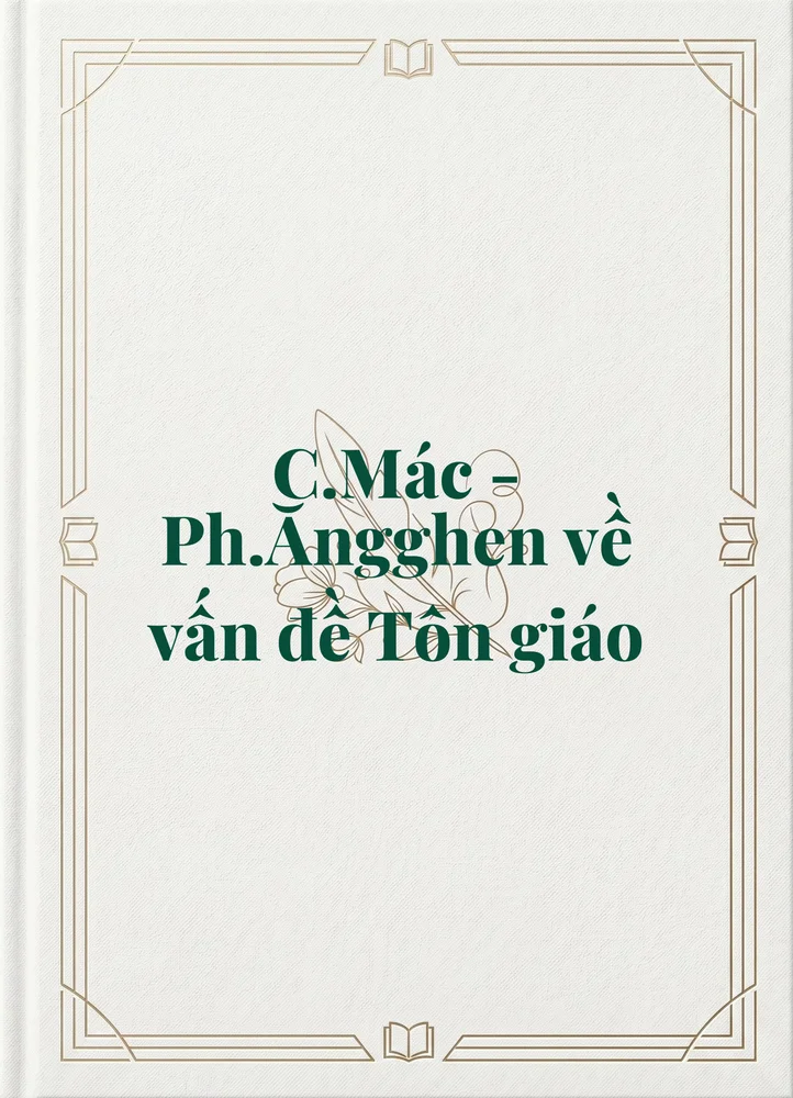 Ảnh bìa của C.Mác - Ph.Ăngghen về vấn đề Tôn giáo