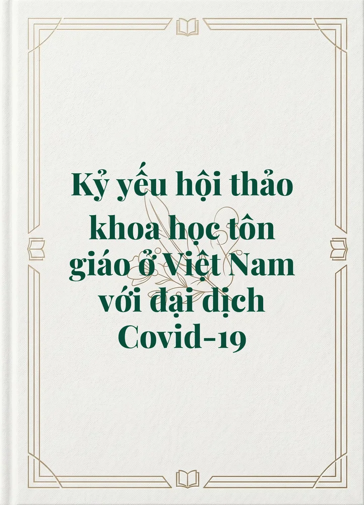 Ảnh bìa của Kỷ yếu hội thảo khoa học tôn giáo ở Việt Nam với đại dịch Covid-19