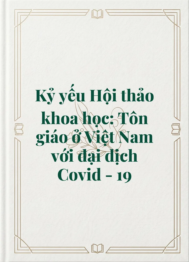 Ảnh bìa của Kỷ yếu Hội thảo khoa học: Tôn giáo ở Việt Nam với đại dịch Covid - 19