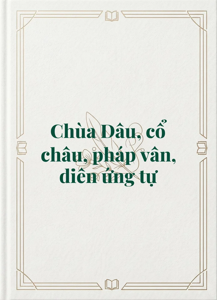 Ảnh bìa của Chùa Dâu, cổ châu, pháp vân, diên ứng tự