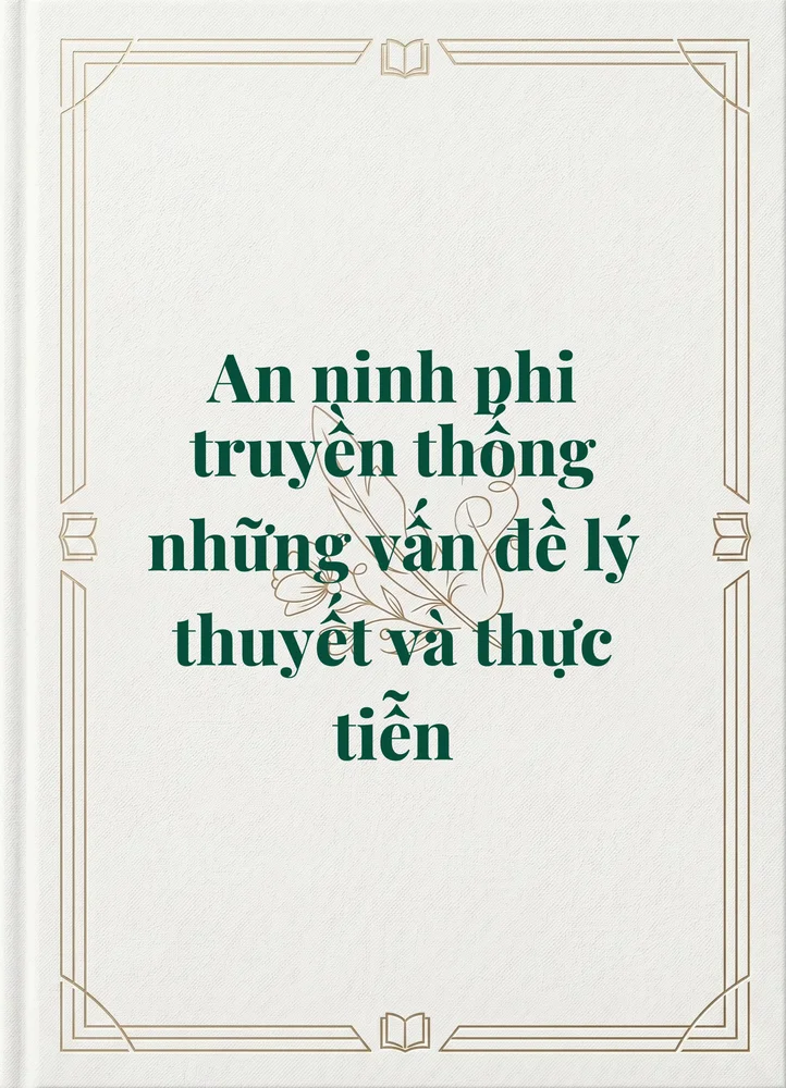 Ảnh bìa của An ninh phi truyền thống những vấn đề lý thuyết và thực tiễn