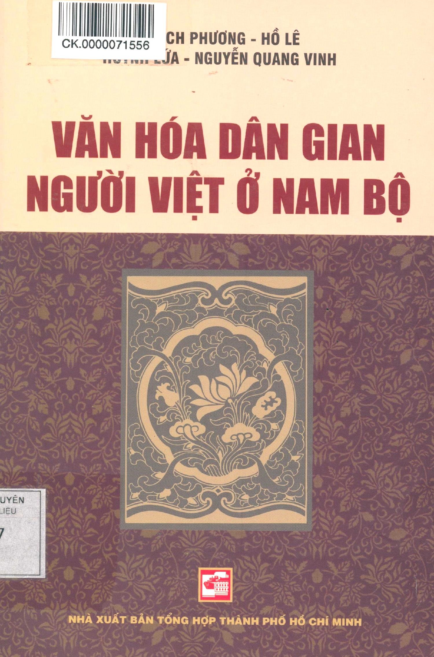 Sách Văn Hóa dân gian người Việt ở Nam bộ