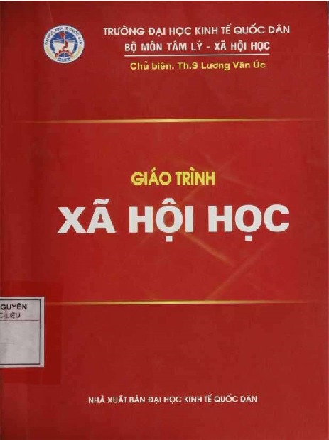 Sách Giáo trình xã hội học