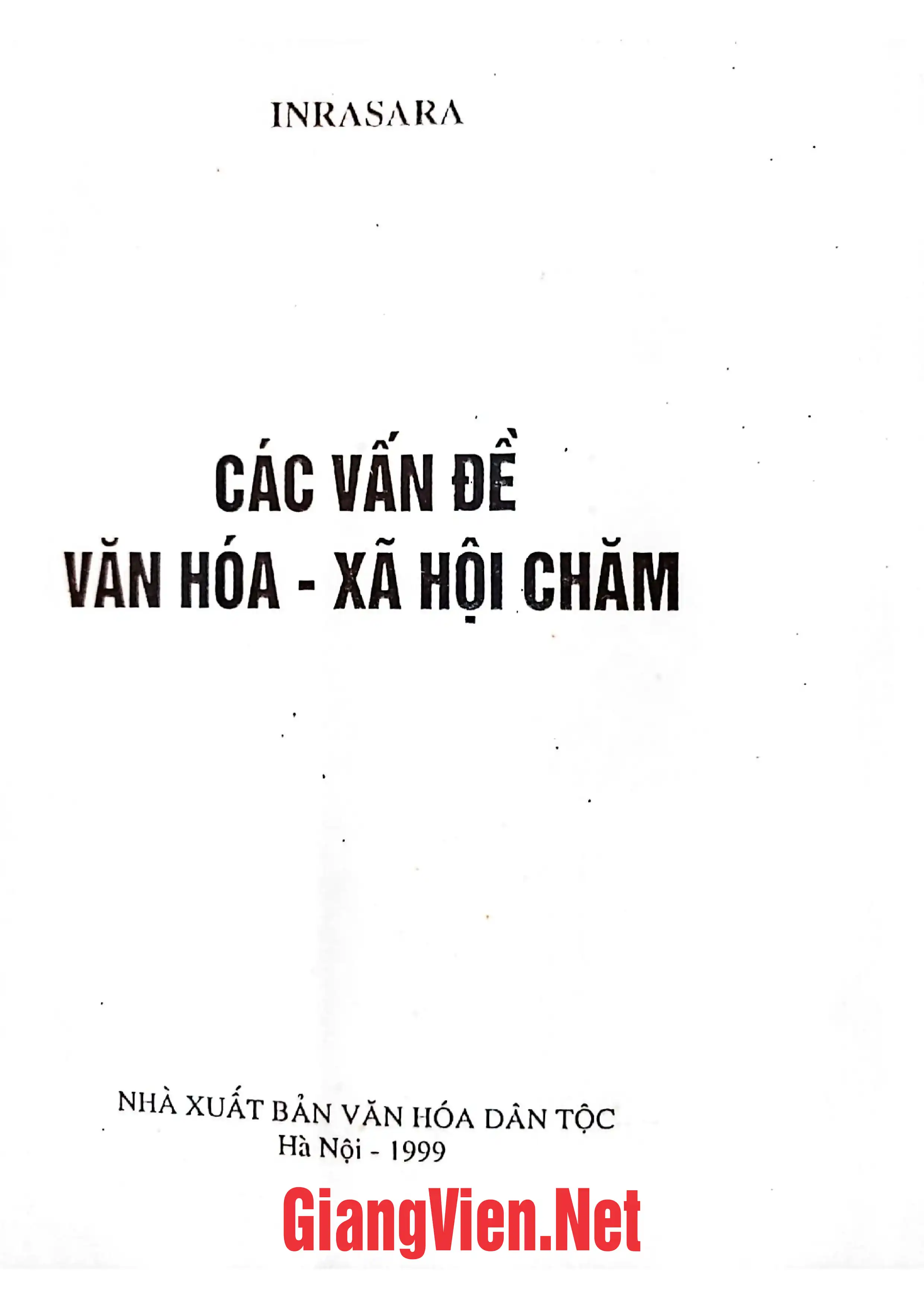 Các vấn đề văn hoá xã hội Chăm