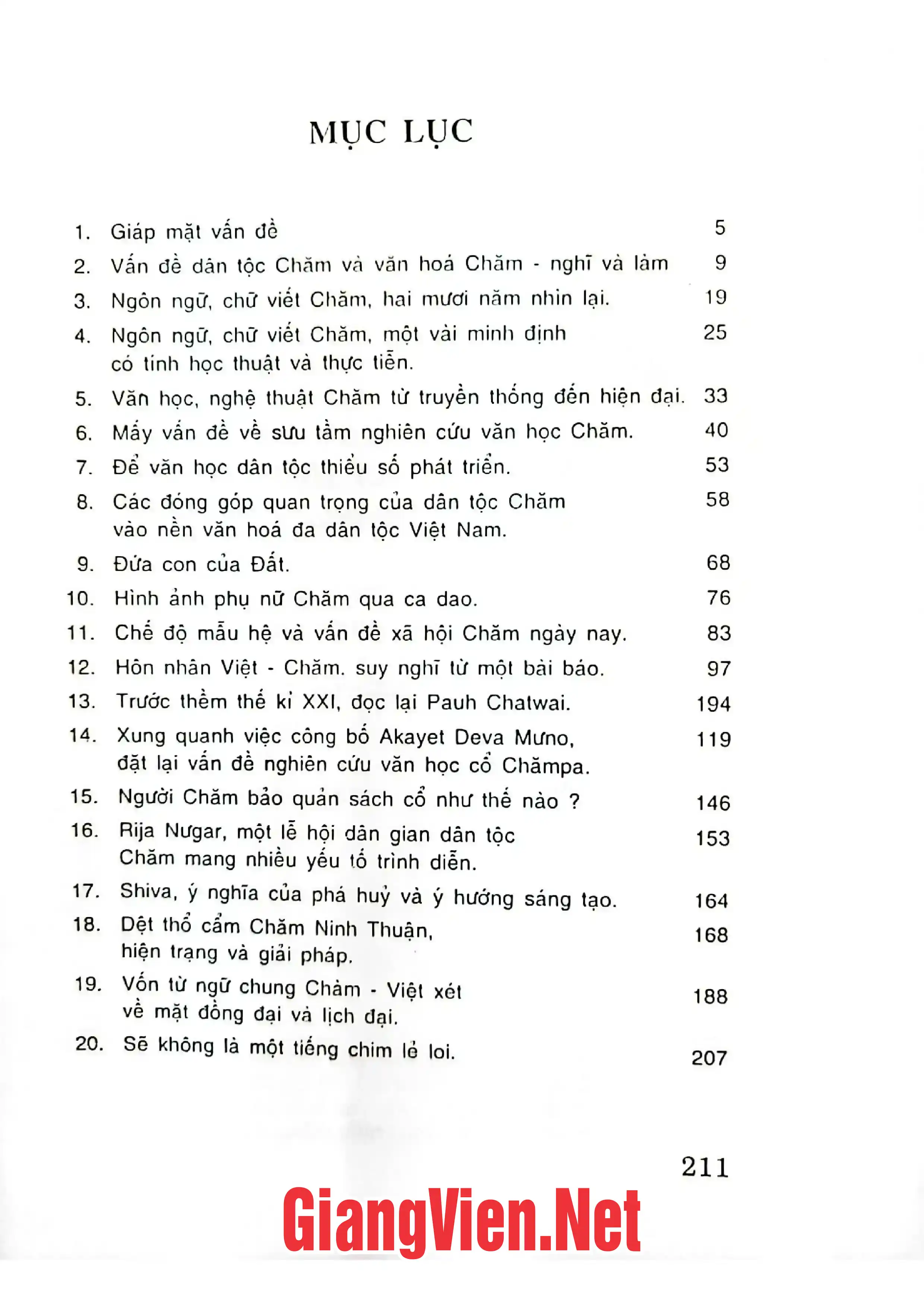 Ảnh minh họa nội dung cuốn sách: Các vấn đề văn hoá xã hội Chăm