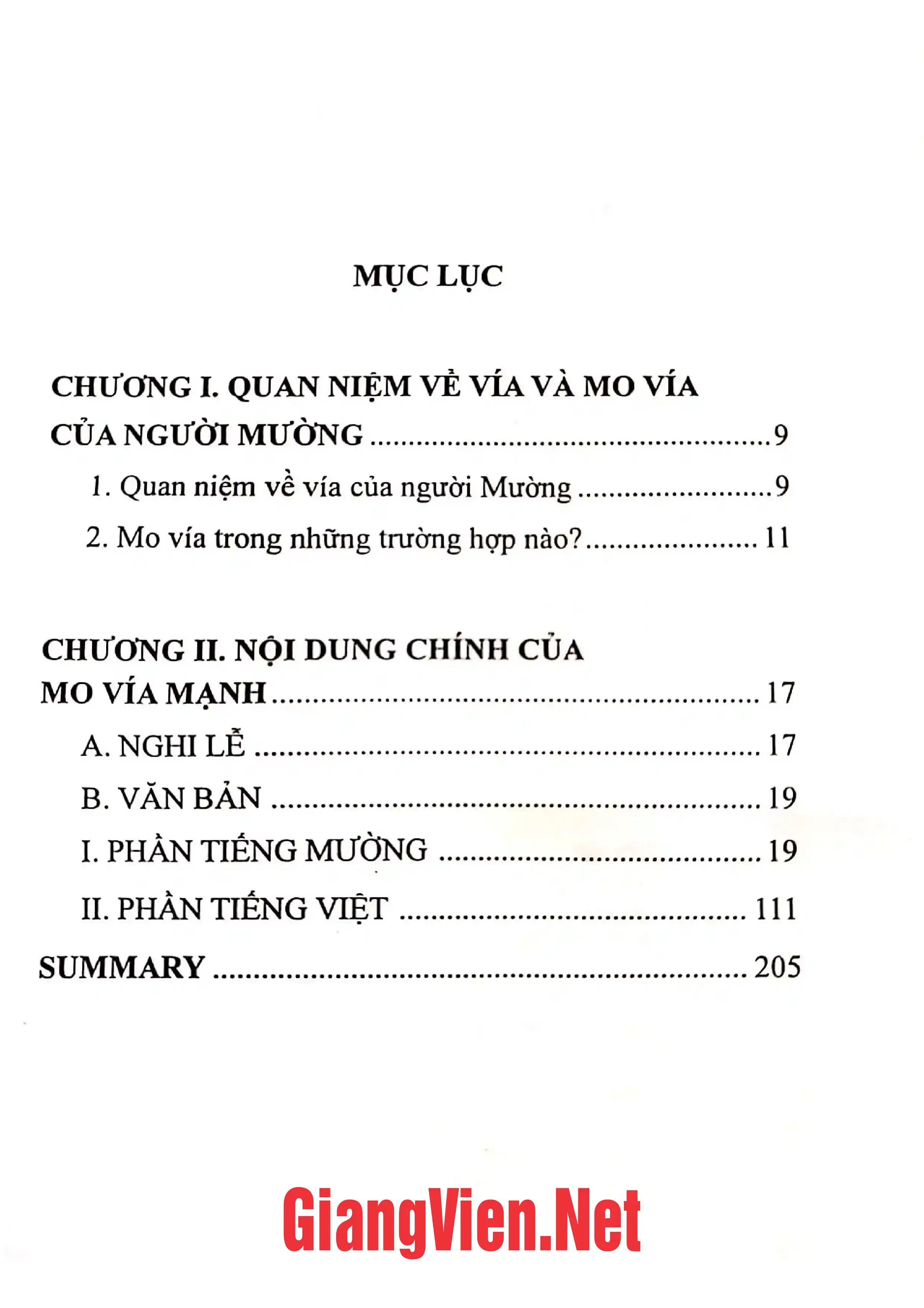 Ảnh minh họa nội dung cuốn sách: Mo vía của người Mường
