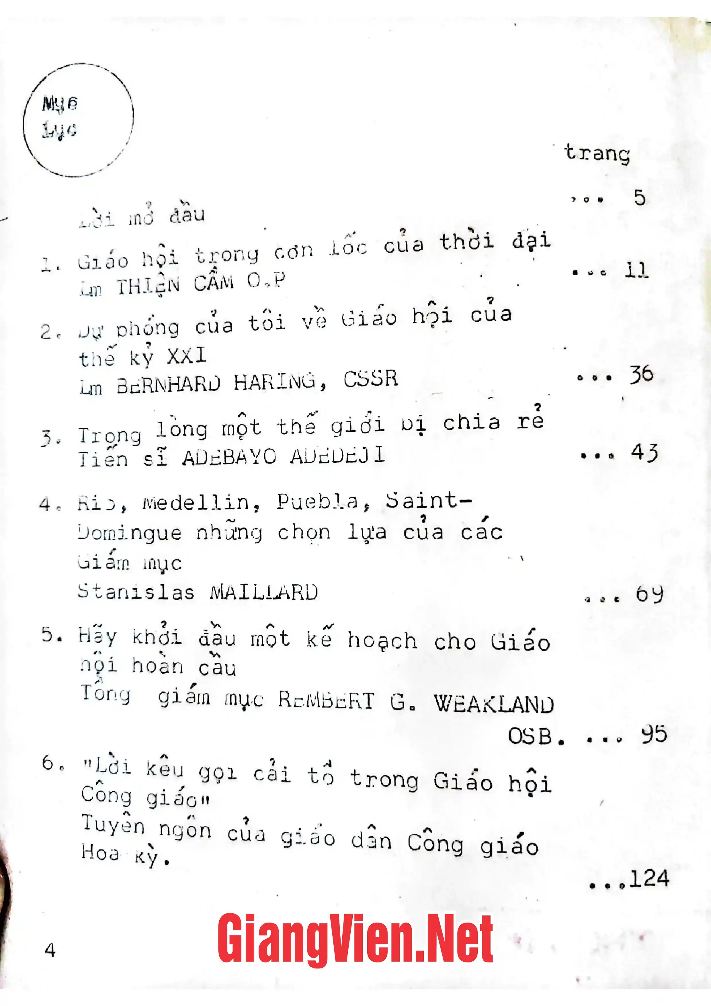Ảnh minh họa nội dung cuốn sách: Giáo hội trong cơn lốc của thời đại