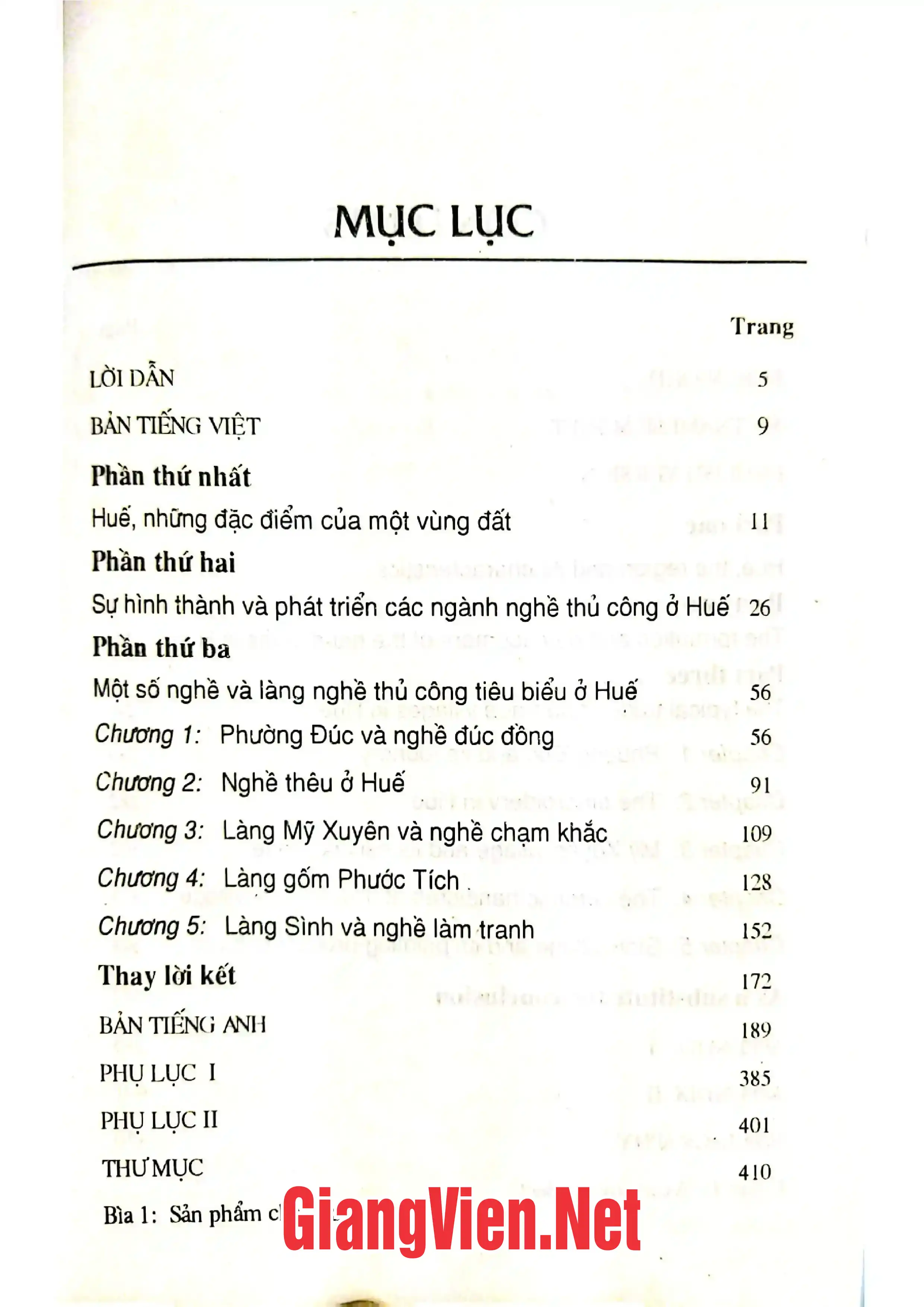 Ảnh minh họa nội dung cuốn sách: Huế nghề và làng nghề thủ công truyền thống