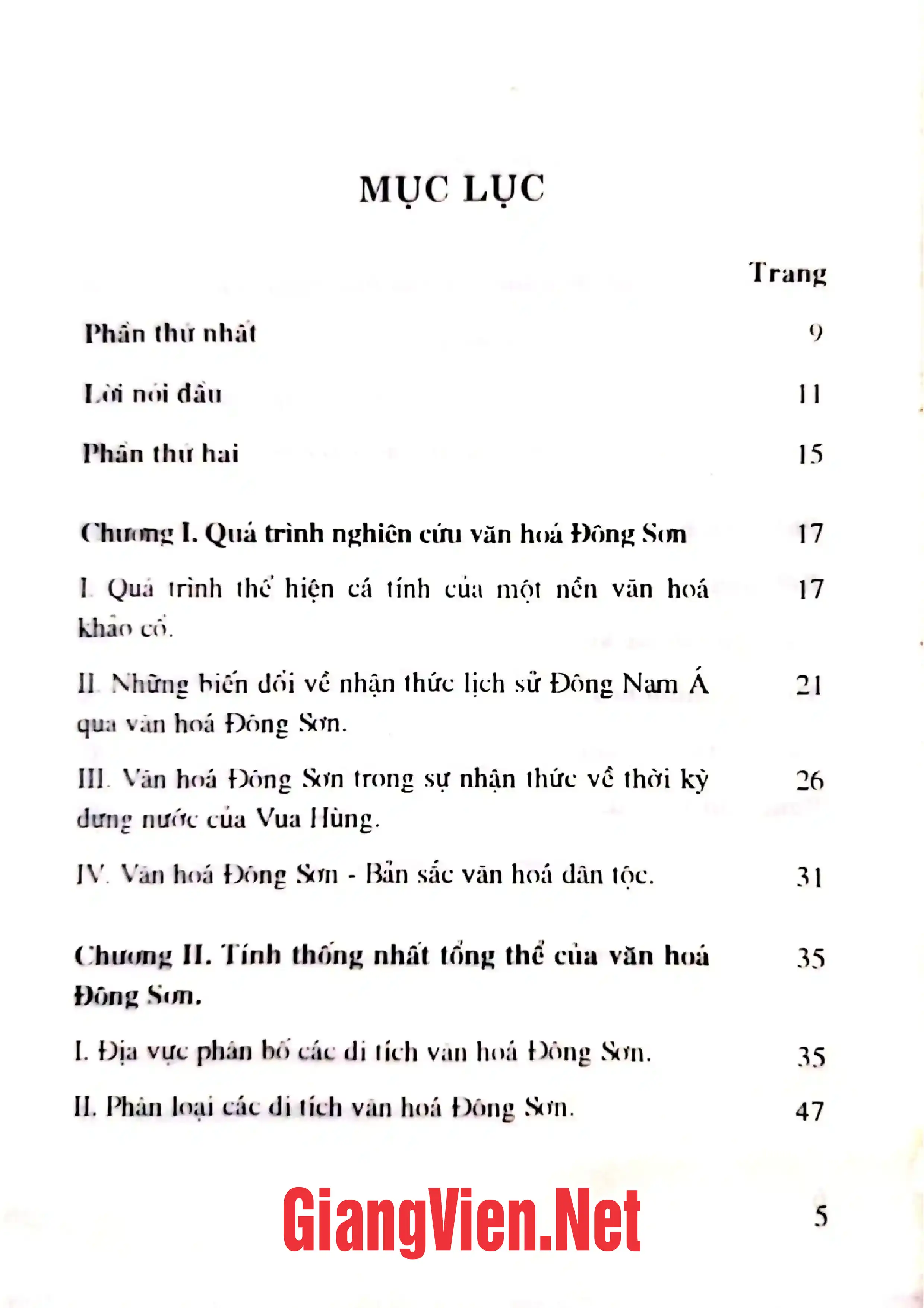 Ảnh minh họa nội dung cuốn sách: Văn hóa Đông Sơn tính thống nhất và đa dạng