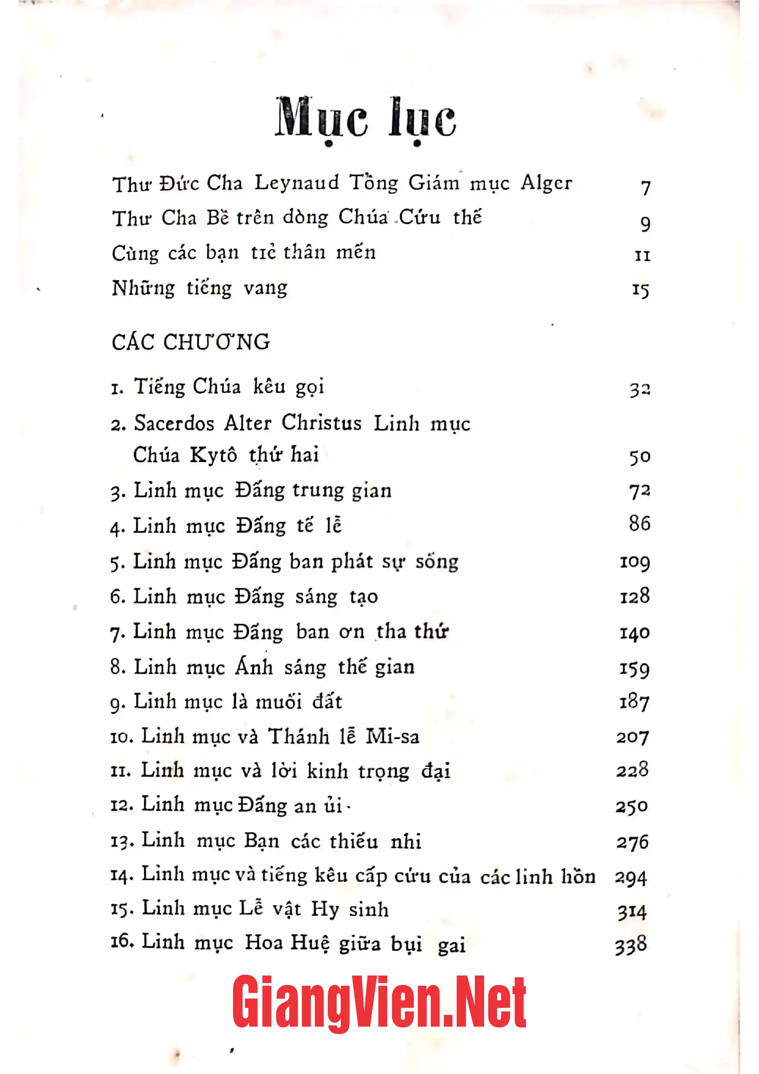 Ảnh minh họa nội dung cuốn sách: Thiên chức linh mục