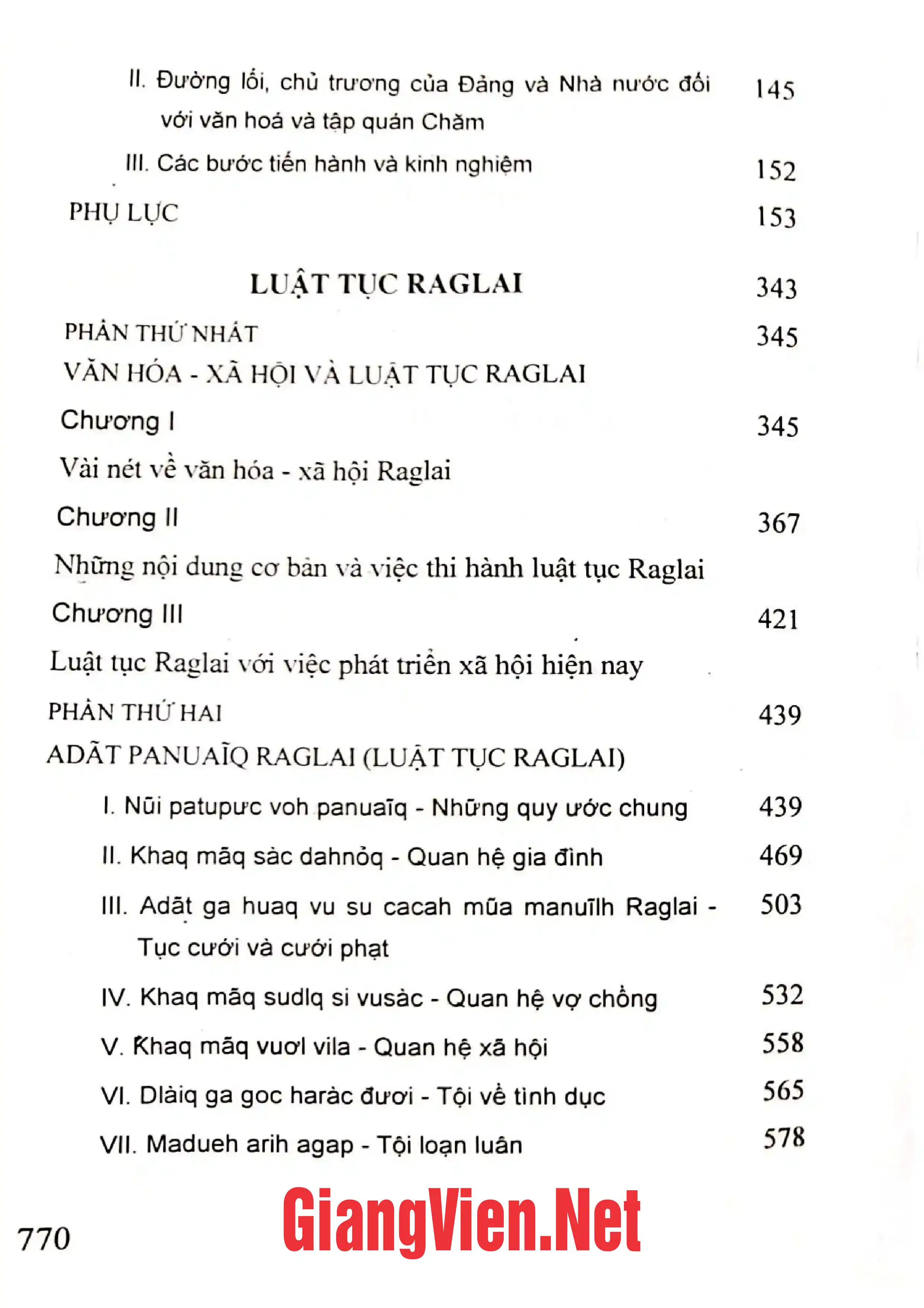Ảnh minh họa nội dung cuốn sách: Luật tục Chăm và luật tục Raglai