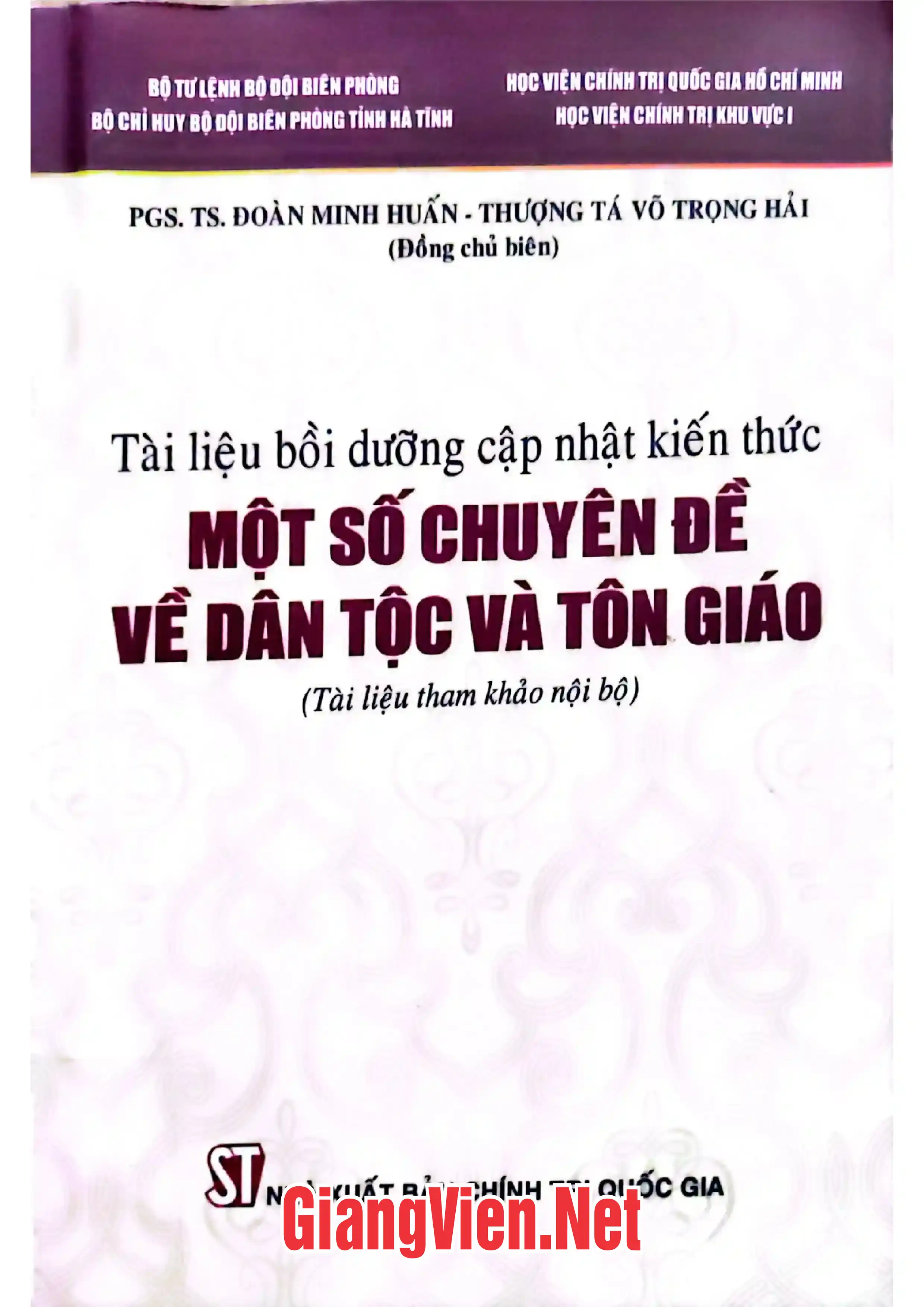 Một số chuyên đề về dân tộc và tôn giáo