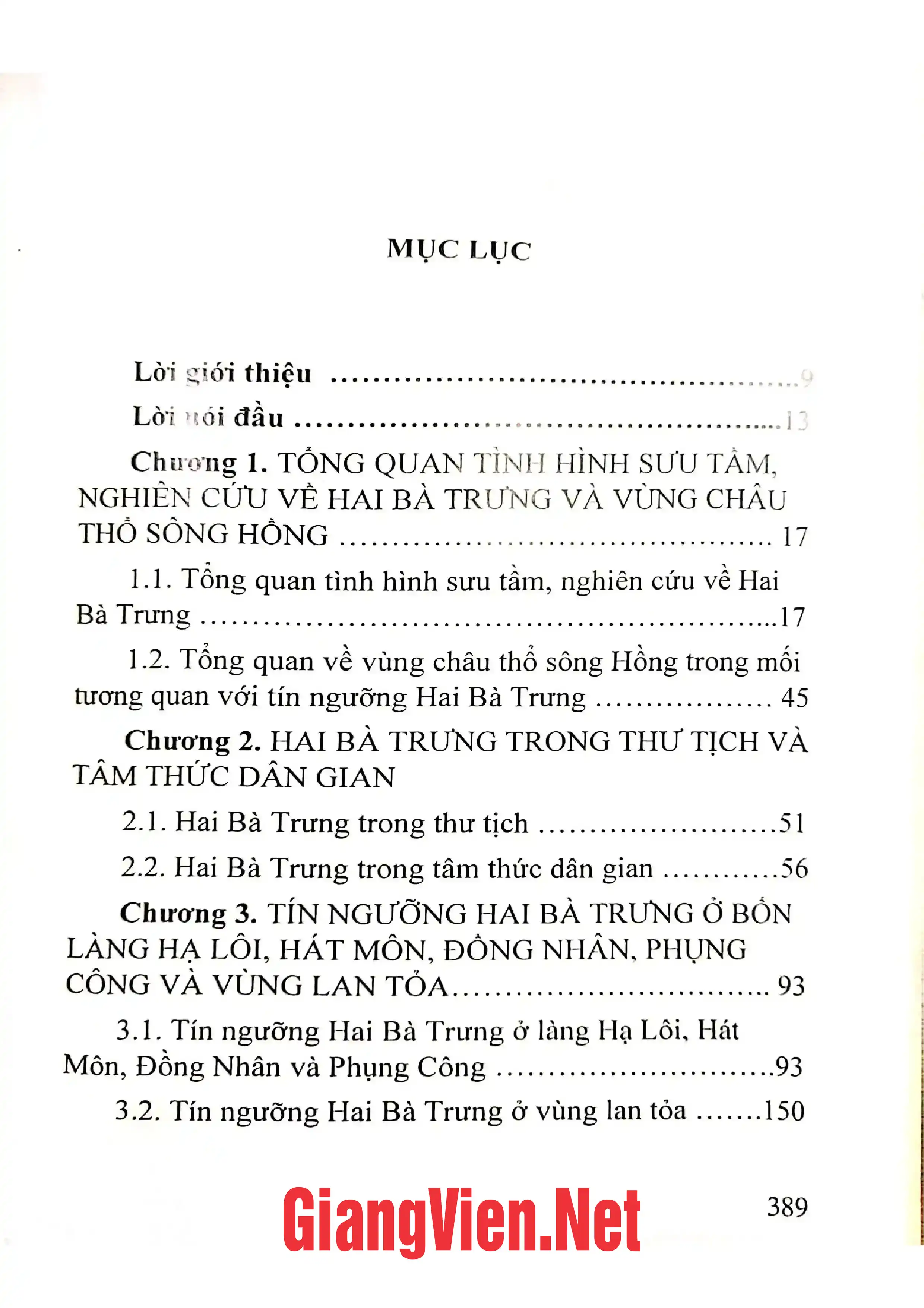 Ảnh minh họa nội dung cuốn sách: Tín ngưỡng Hai Bà Trưng ở vùng Châu thổ sông Hồng