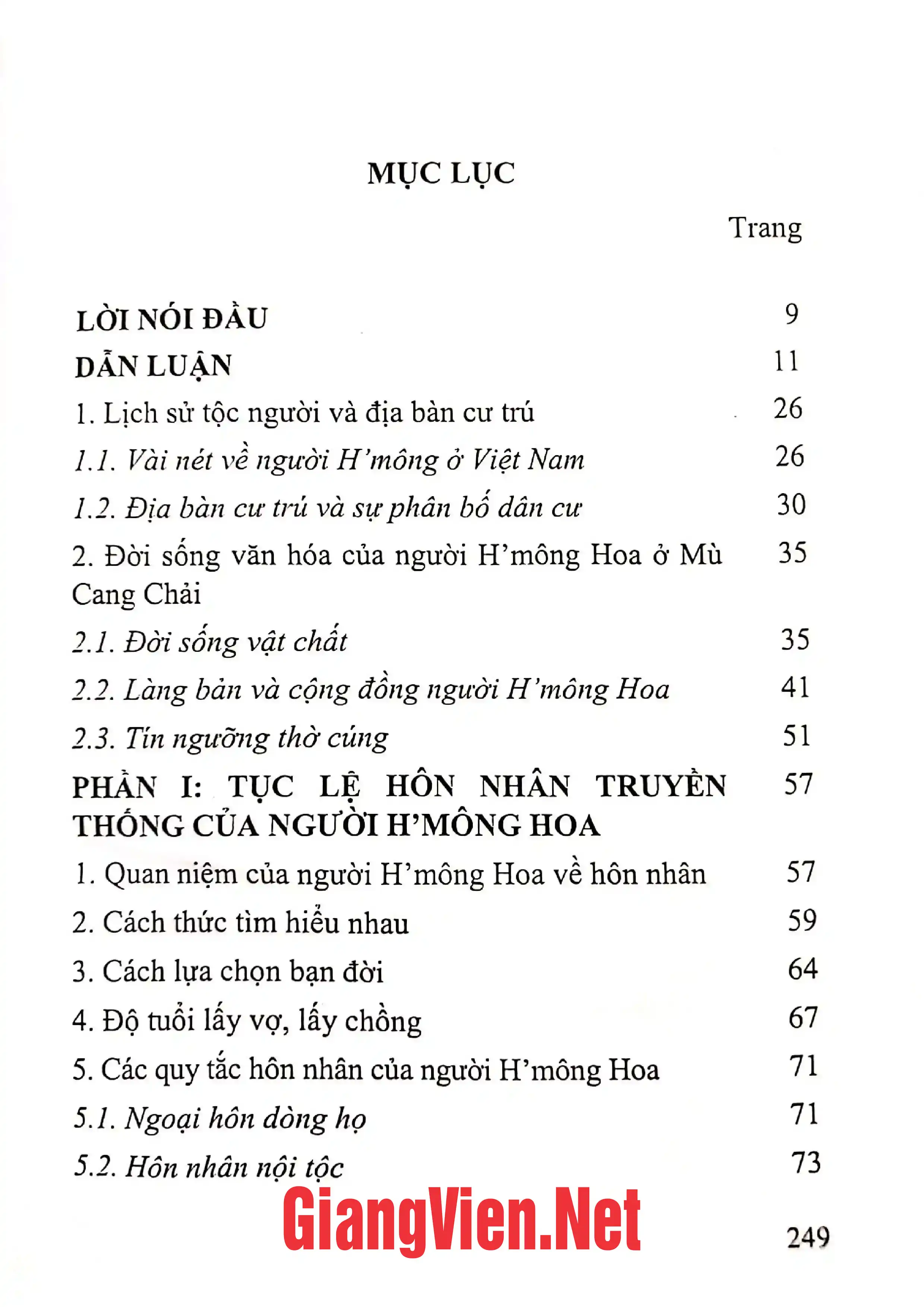 Ảnh minh họa nội dung cuốn sách: Tục lệ hôn nhân của người HMông Hoa
