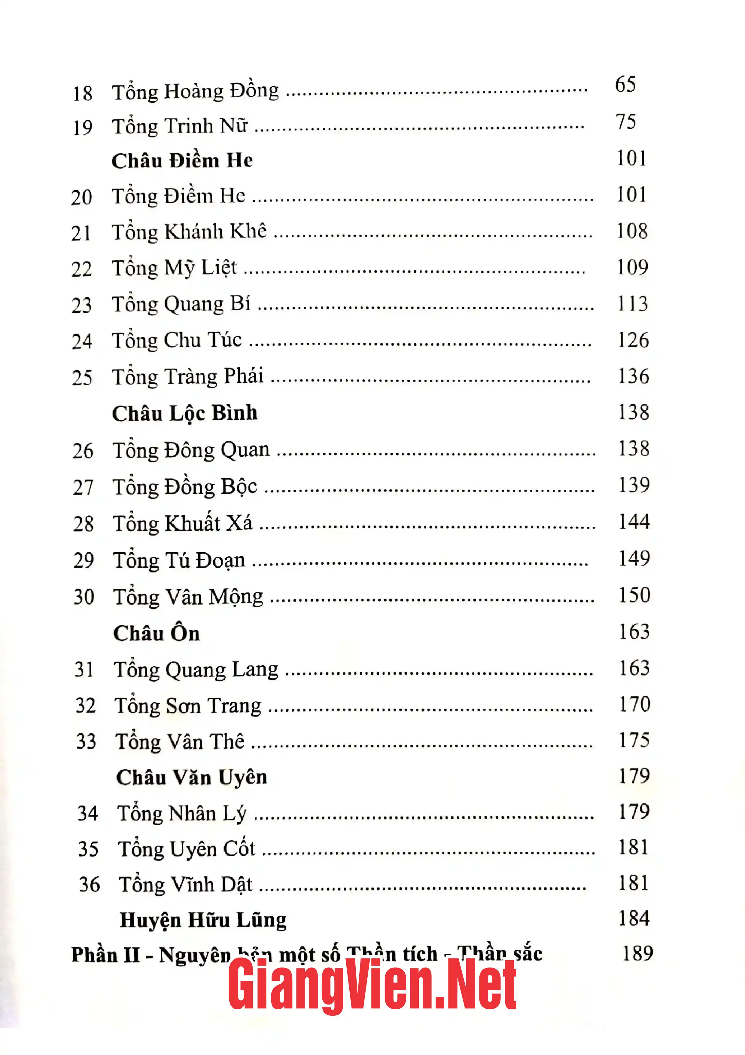 Ảnh minh họa nội dung cuốn sách: Văn hóa Lạng Sơn thần tích - thần sắc