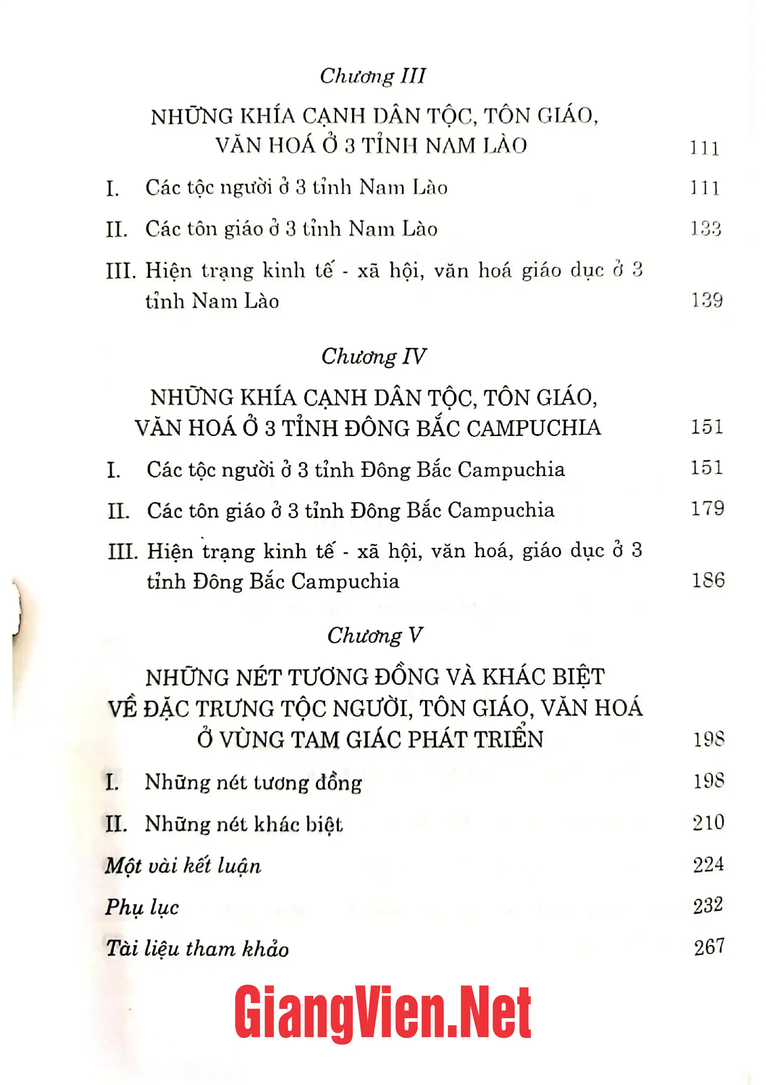 Ảnh minh họa nội dung cuốn sách: Những khía cạnh dân tộc - Tôn giáo - Văn hóa trong tam giác phát triển Việt Nam - Lào - Campuchia
