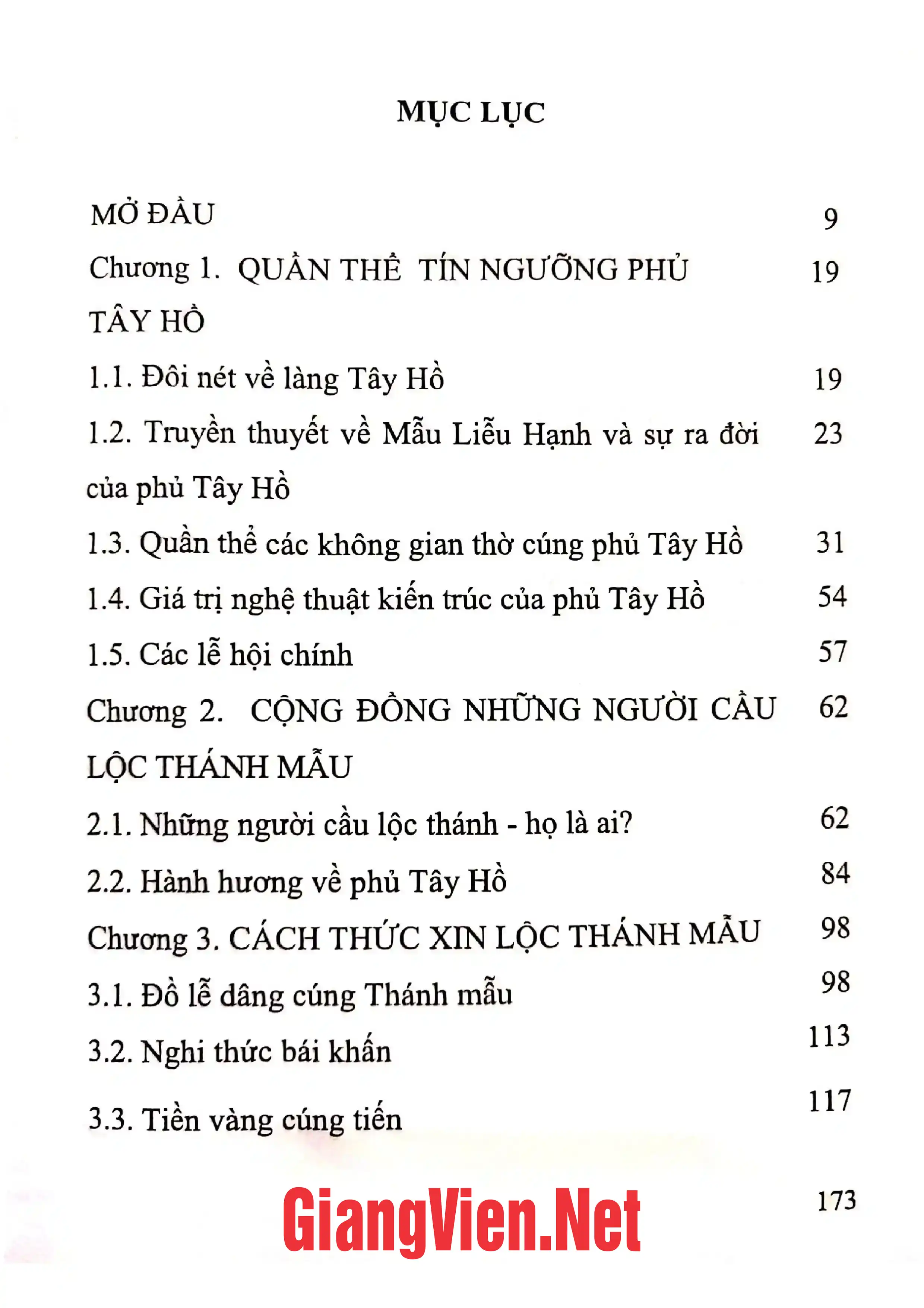 Ảnh minh họa nội dung cuốn sách: Cầu Lộc Thánh Mẫu tại phủ Tây Hồ, Hà Nội