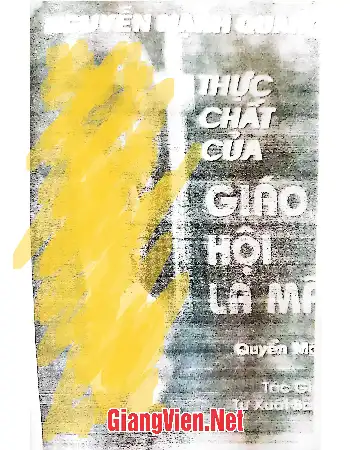 Thực chất Giáo hội La Mã, Tập 1