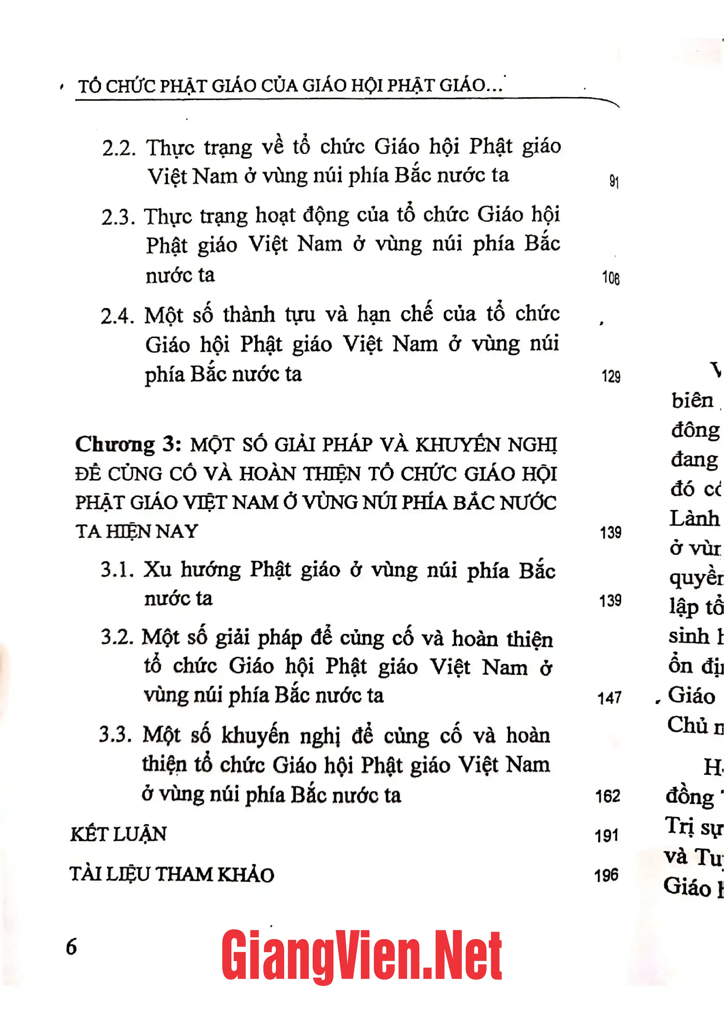 Ảnh minh họa nội dung cuốn sách: Tổ chức Phật giáo của Giáo hội Phật giáo Việt Nam ở vùng núi phía Bắc nước ta hiện nay