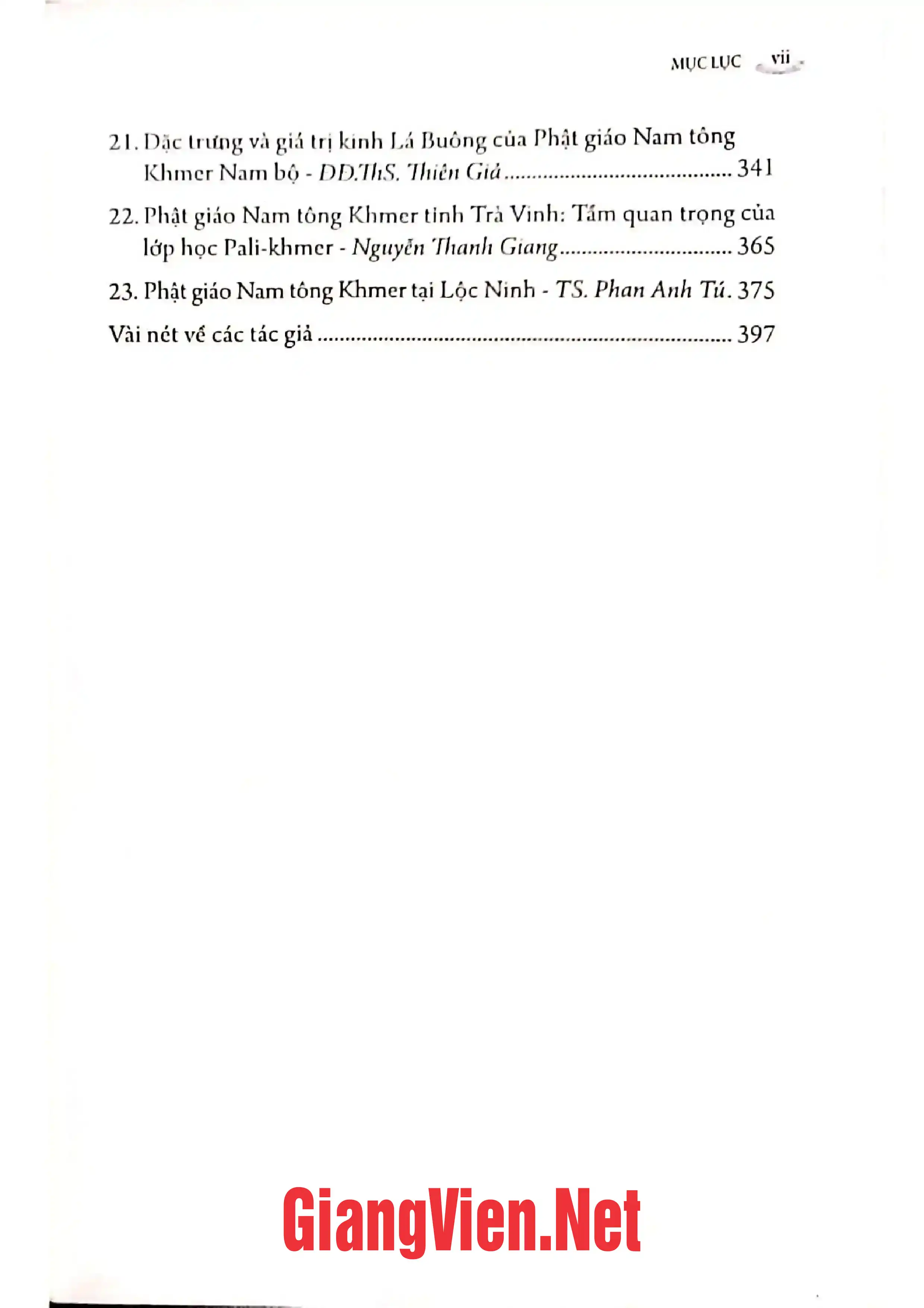 Ảnh minh họa nội dung cuốn sách: Phật giáo Nam tông tại vùng Nam Bộ