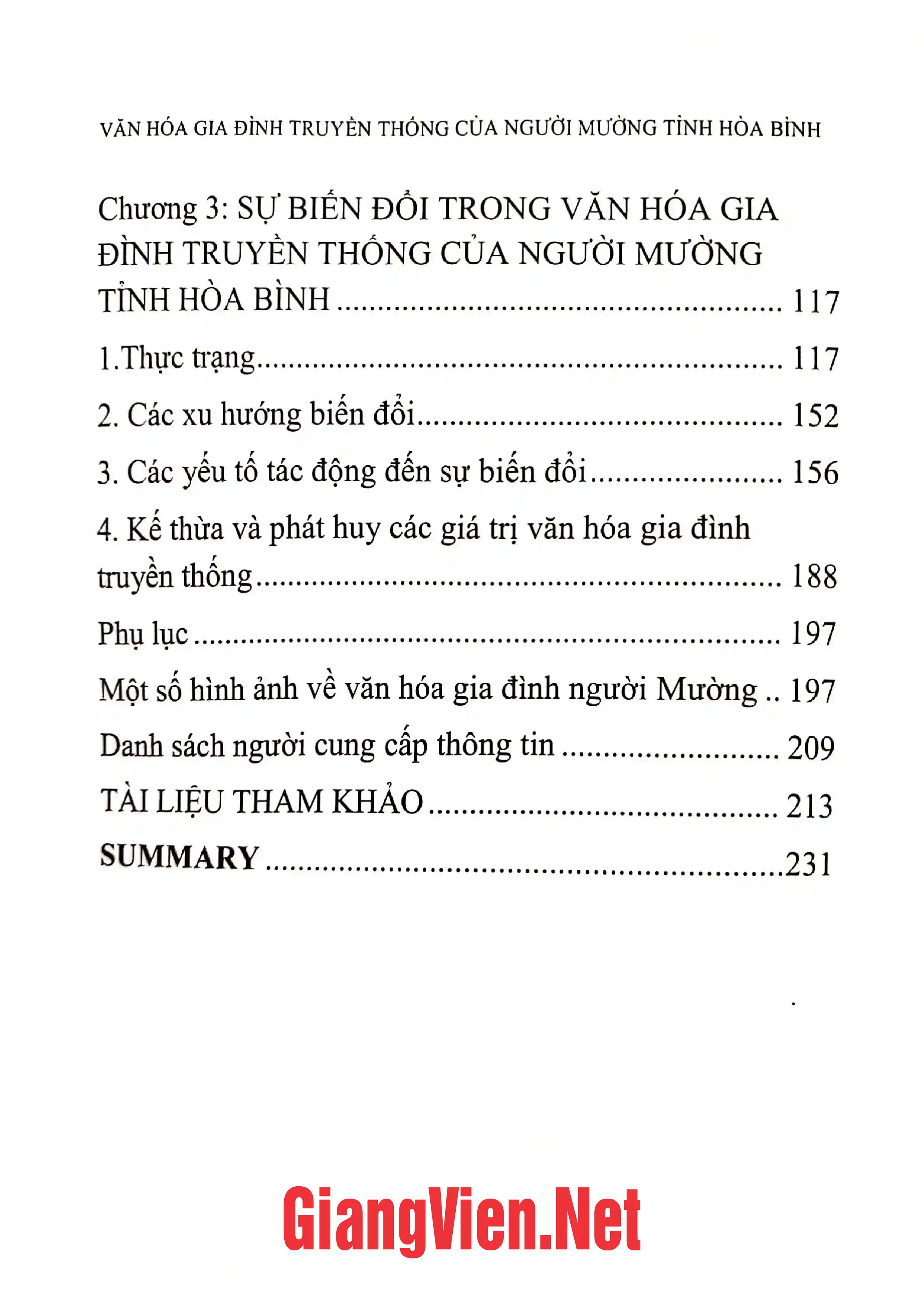 Ảnh minh họa nội dung cuốn sách: Văn hóa gia đình truyền thống của người Mường tỉnh Hòa Bình