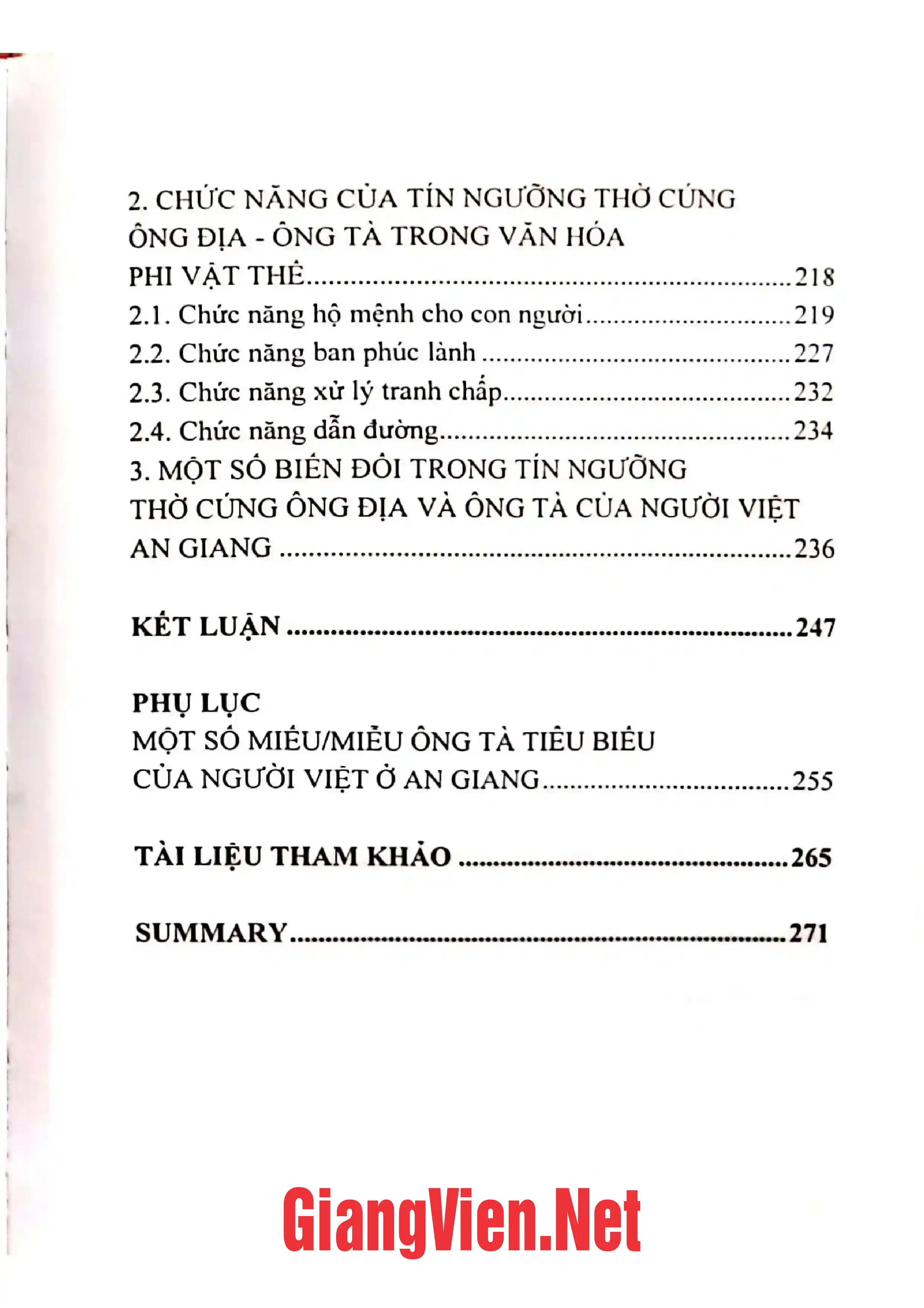Ảnh minh họa nội dung cuốn sách: Tín ngưỡng thờ ông Địa - ông Tà của người Việt ở An Giang