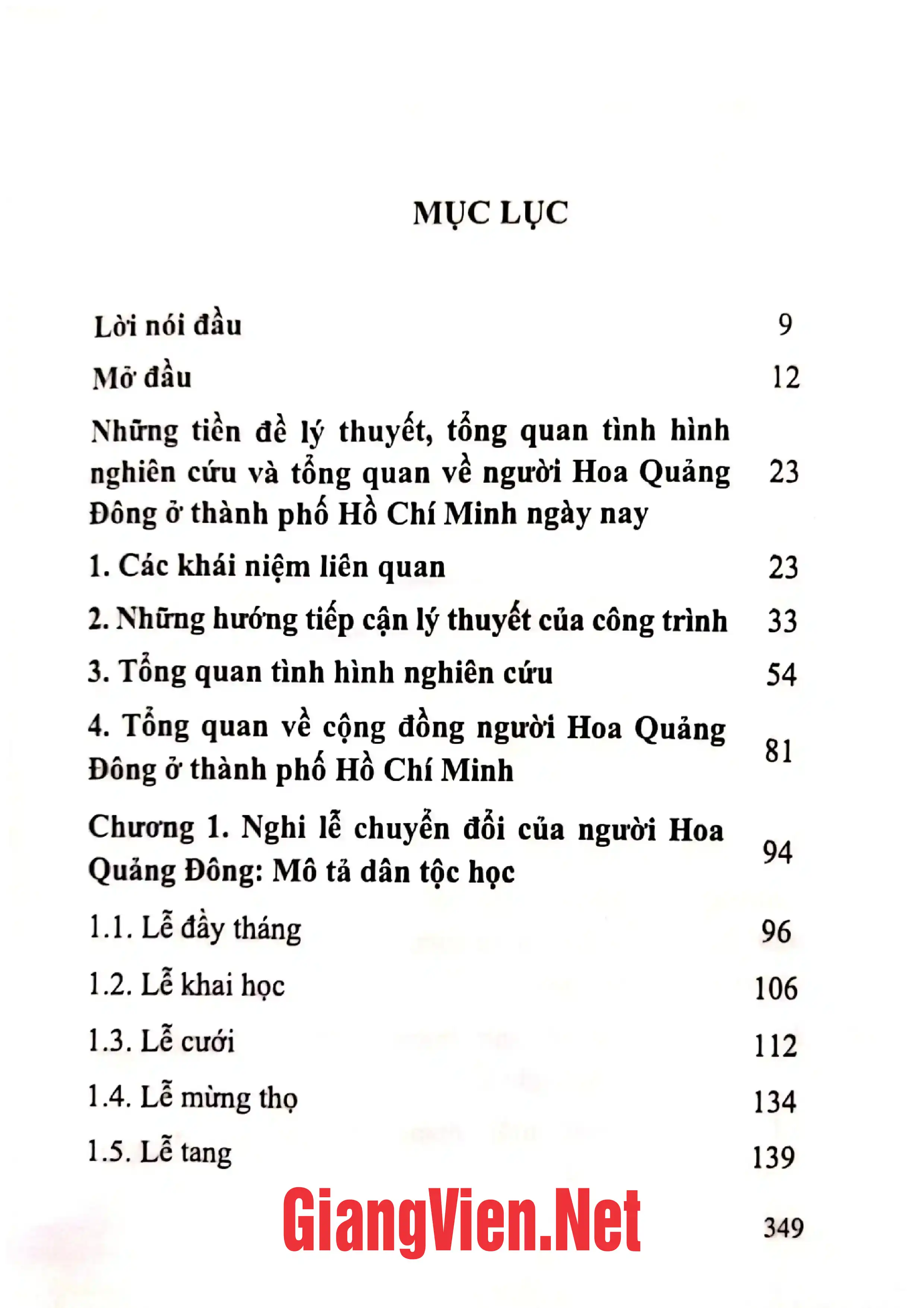 Ảnh minh họa nội dung cuốn sách: Nghi lễ chuyển đổi của người Hoa Quảng Đông ở thành phố Hồ Chí Minh ngày nay