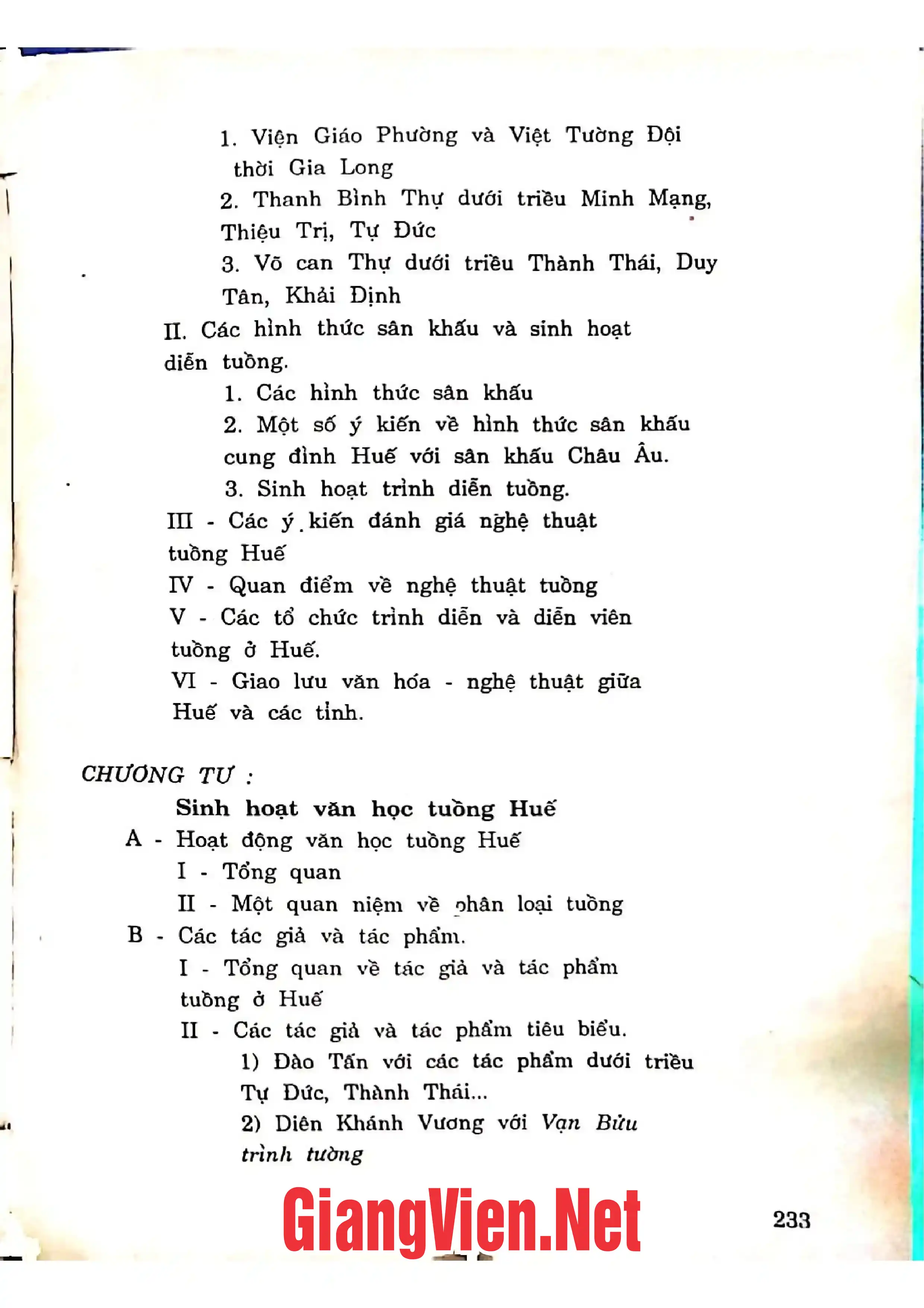Ảnh minh họa nội dung cuốn sách: Tuồng Huế