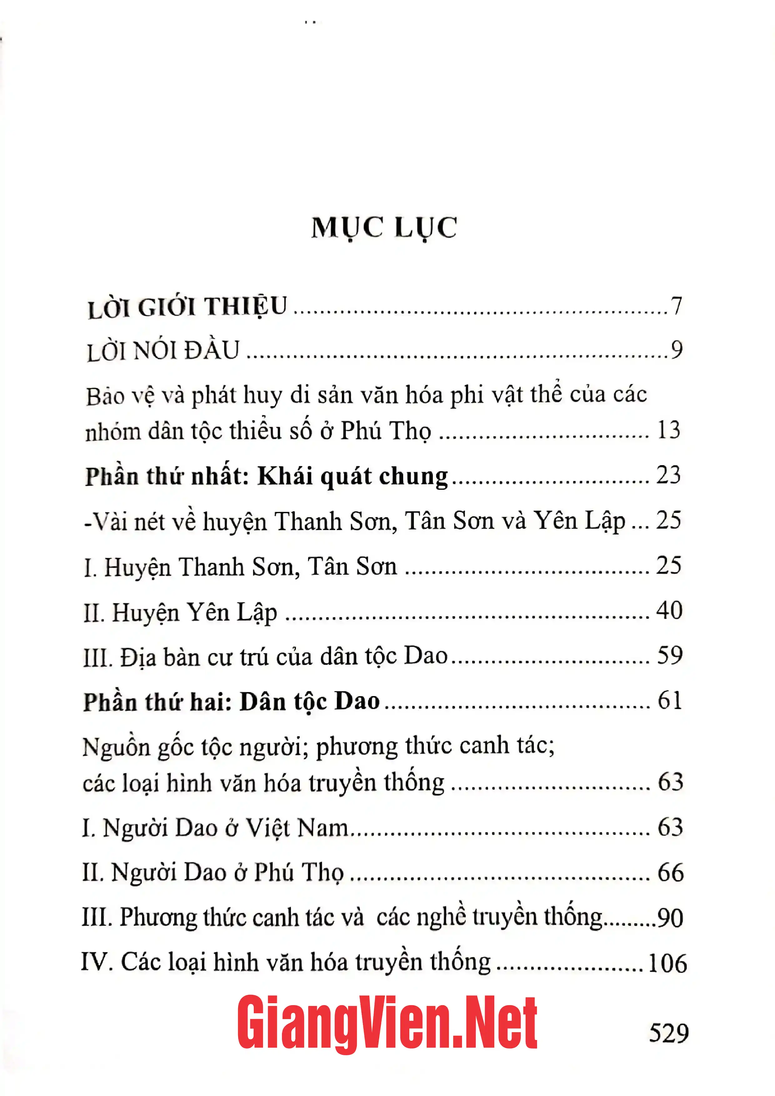 Ảnh minh họa nội dung cuốn sách: Văn hóa dân gian dân tộc Dao Phú Thọ