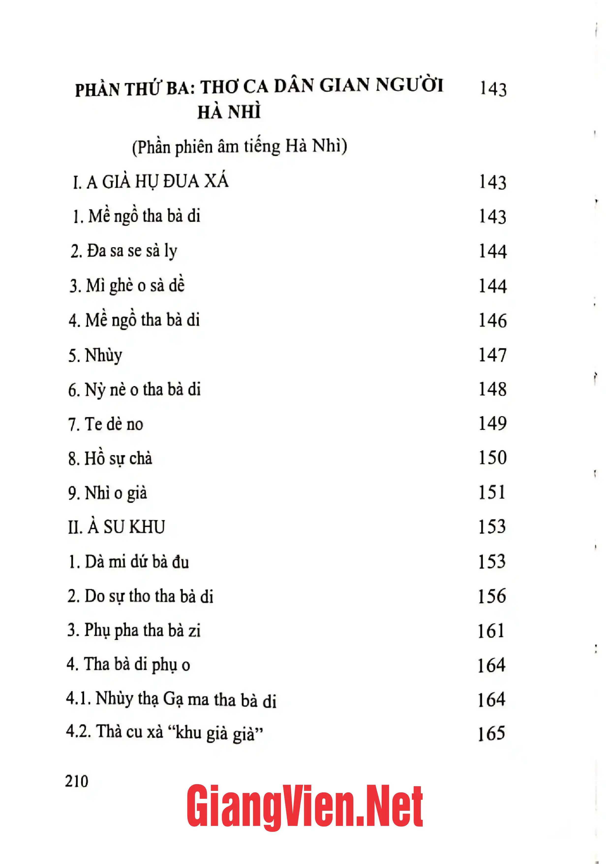 Ảnh minh họa nội dung cuốn sách: Thơ ca dân gian người Hà Nhì ở Lào Cai