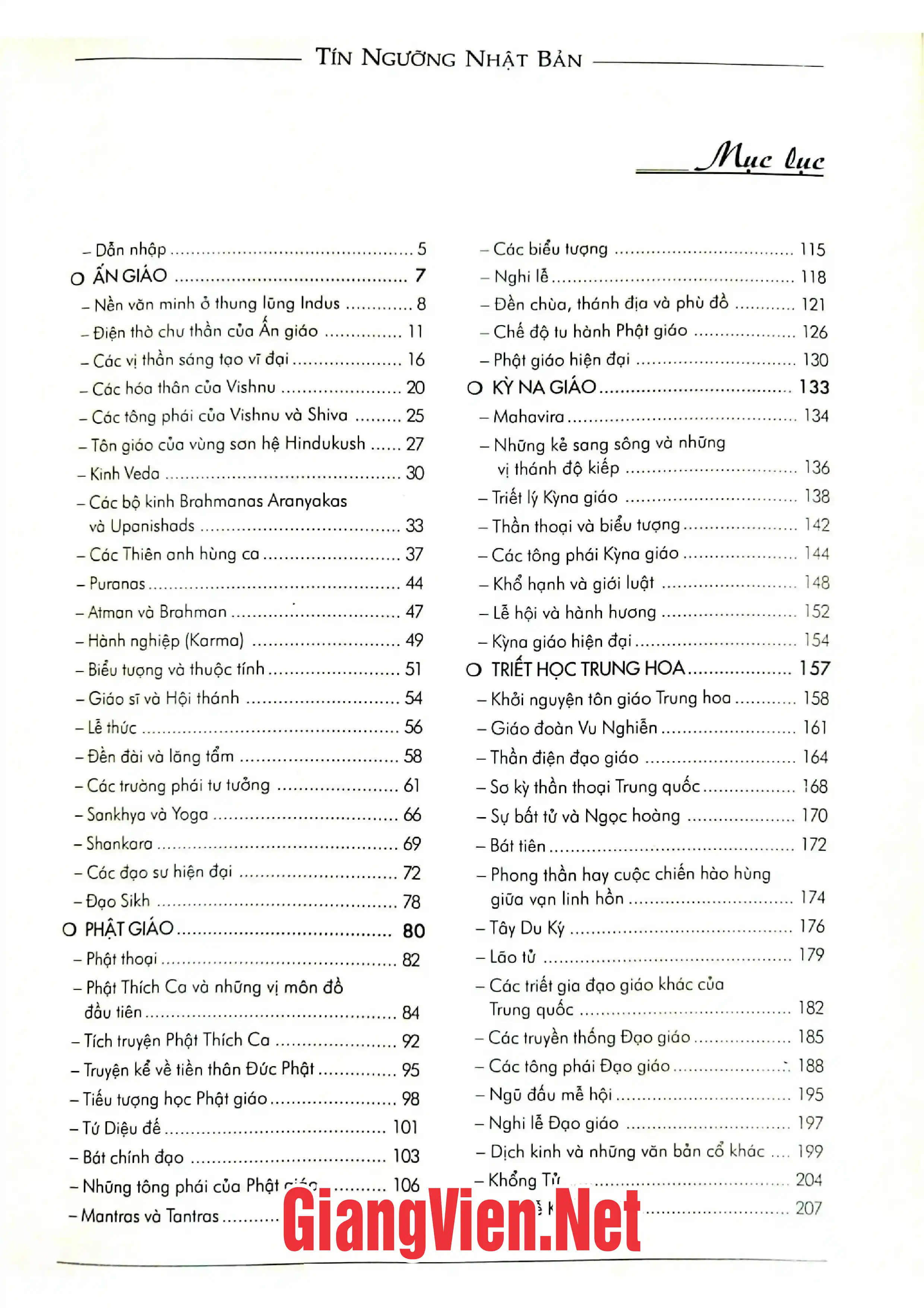 Ảnh minh họa nội dung cuốn sách: Minh triết Đông Phương các nền triết học và các thánh lễ Phương Đông