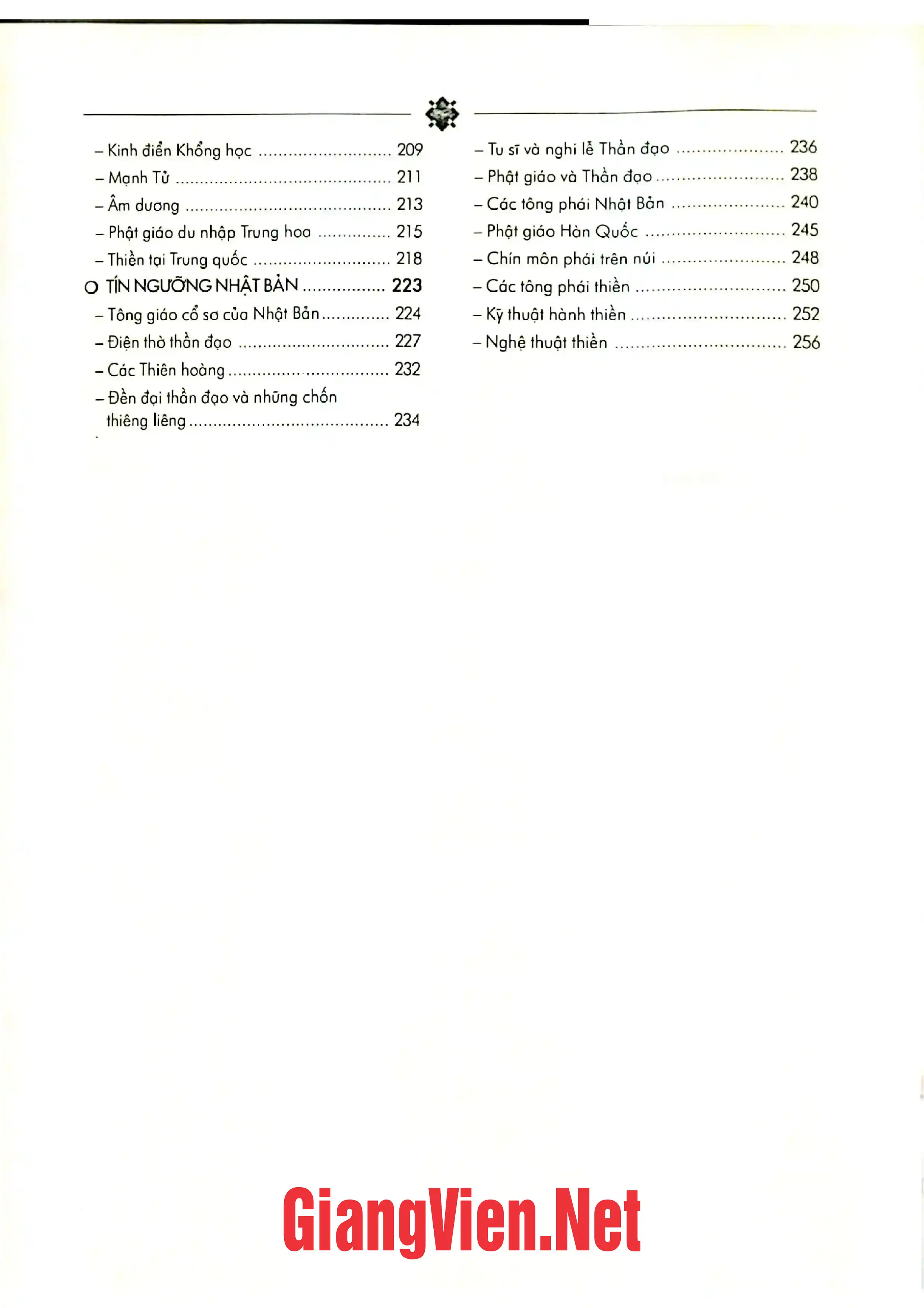 Ảnh minh họa nội dung cuốn sách: Minh triết Đông Phương các nền triết học và các thánh lễ Phương Đông