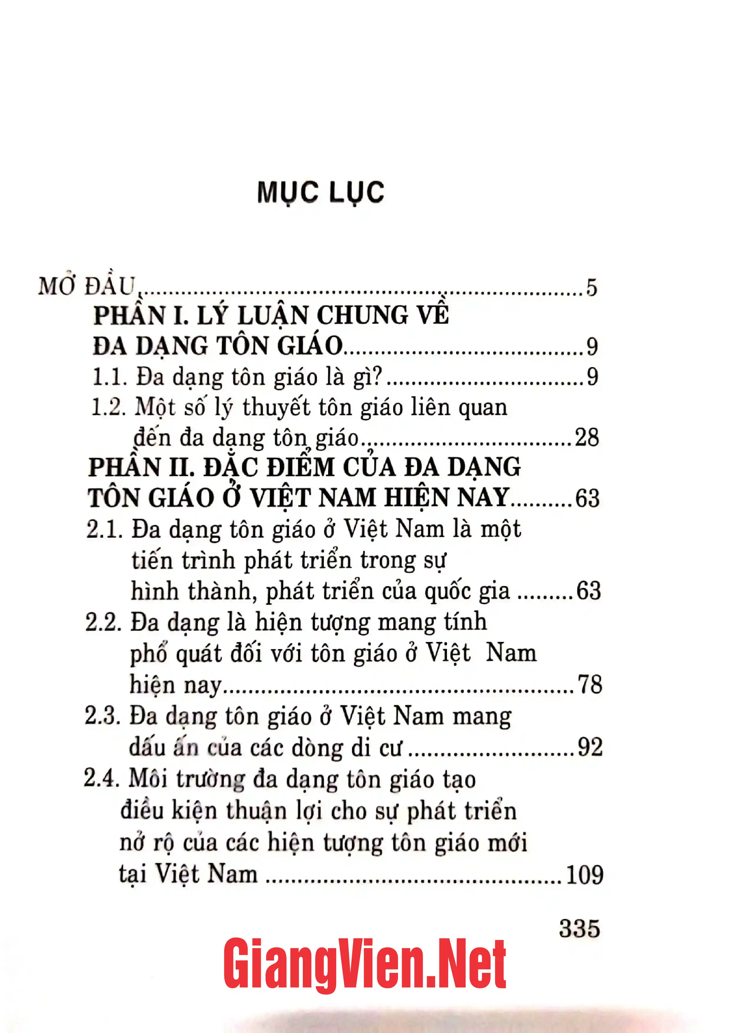 Ảnh minh họa nội dung cuốn sách: Đa dạng tôn giáo ở Việt Nam hiện nay những vấn đề lý luận và thực tiễn