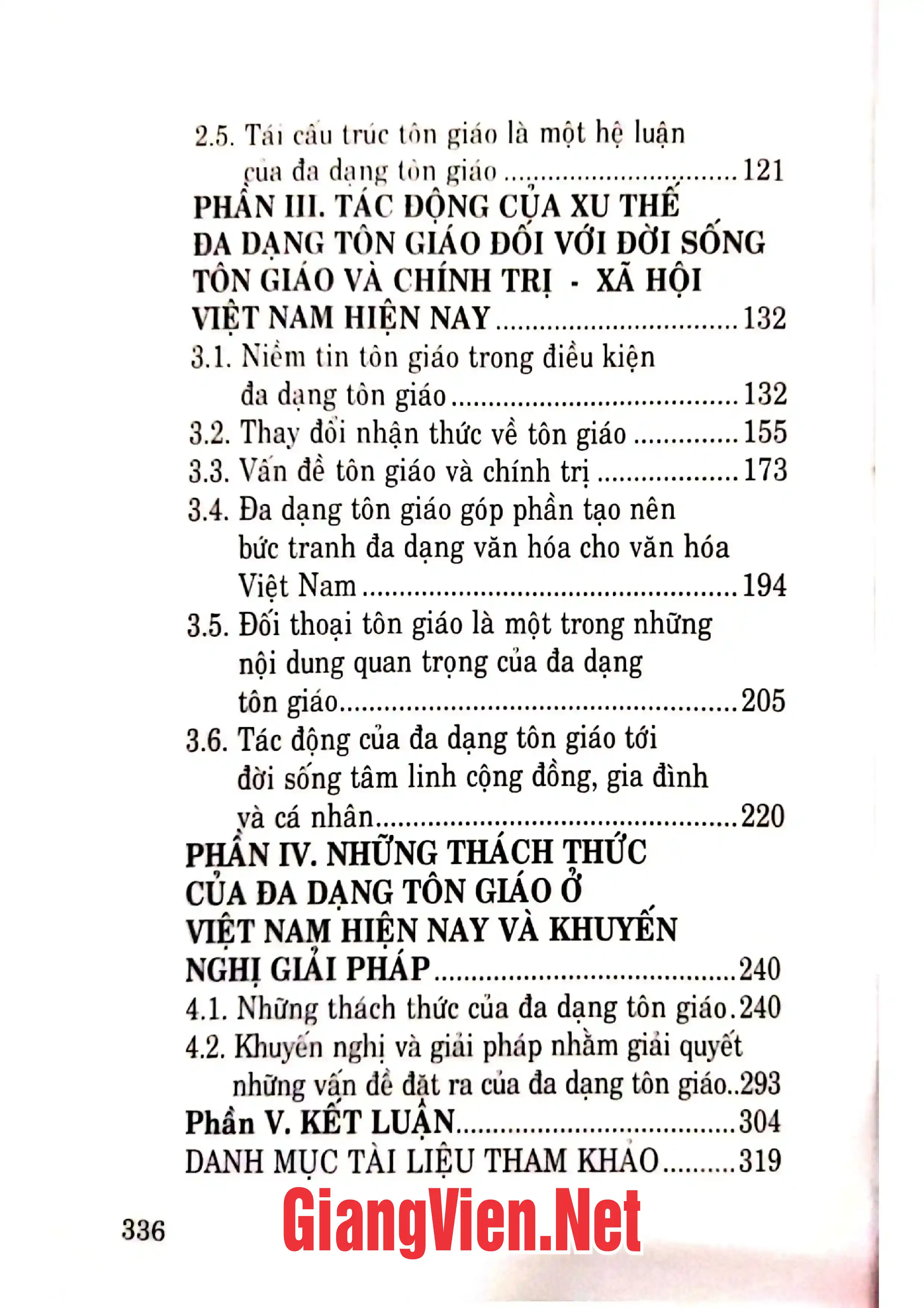 Ảnh minh họa nội dung cuốn sách: Đa dạng tôn giáo ở Việt Nam hiện nay những vấn đề lý luận và thực tiễn