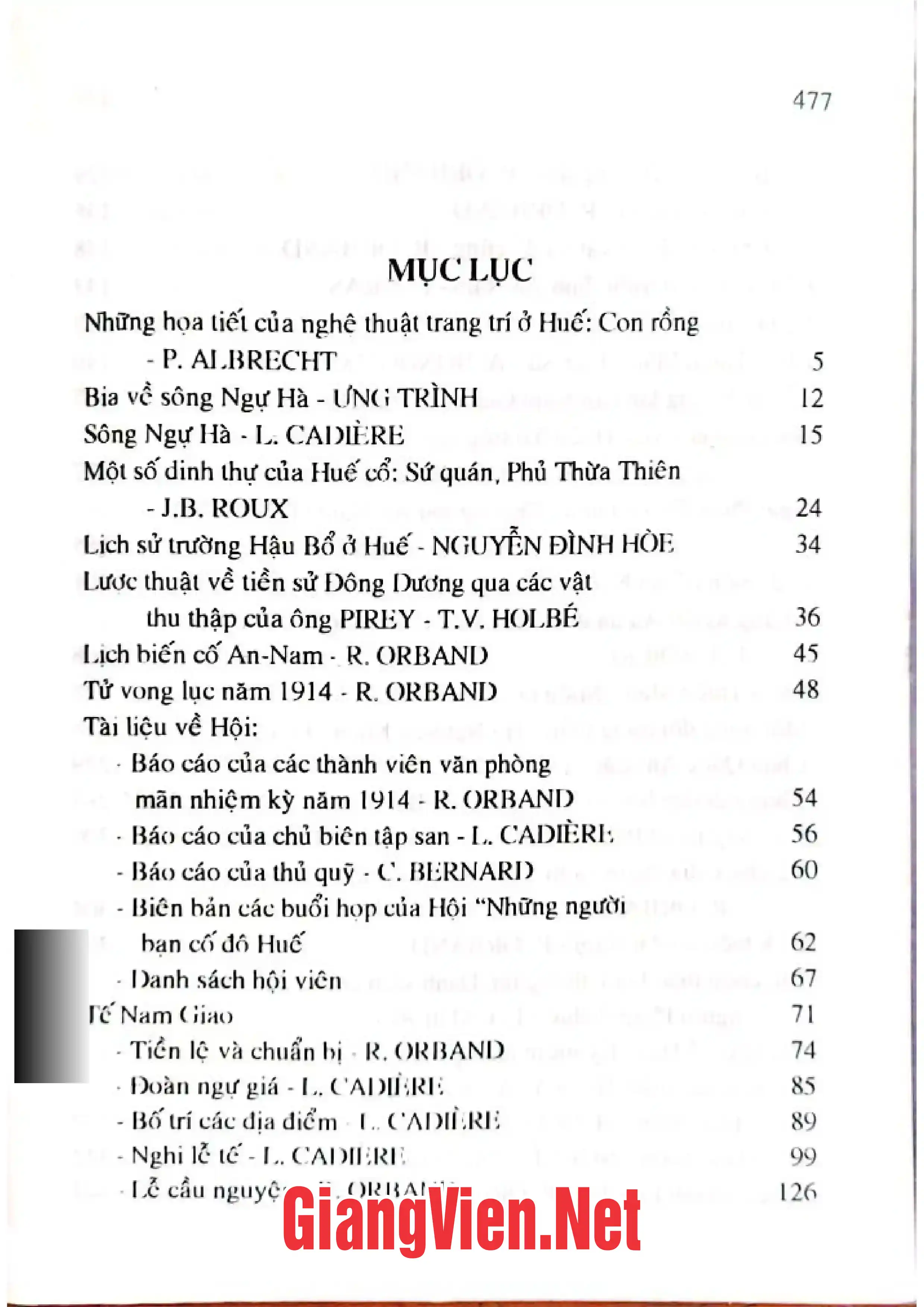 Ảnh minh họa nội dung cuốn sách: Những người bạn cố đô Huế, tập 2: 1915