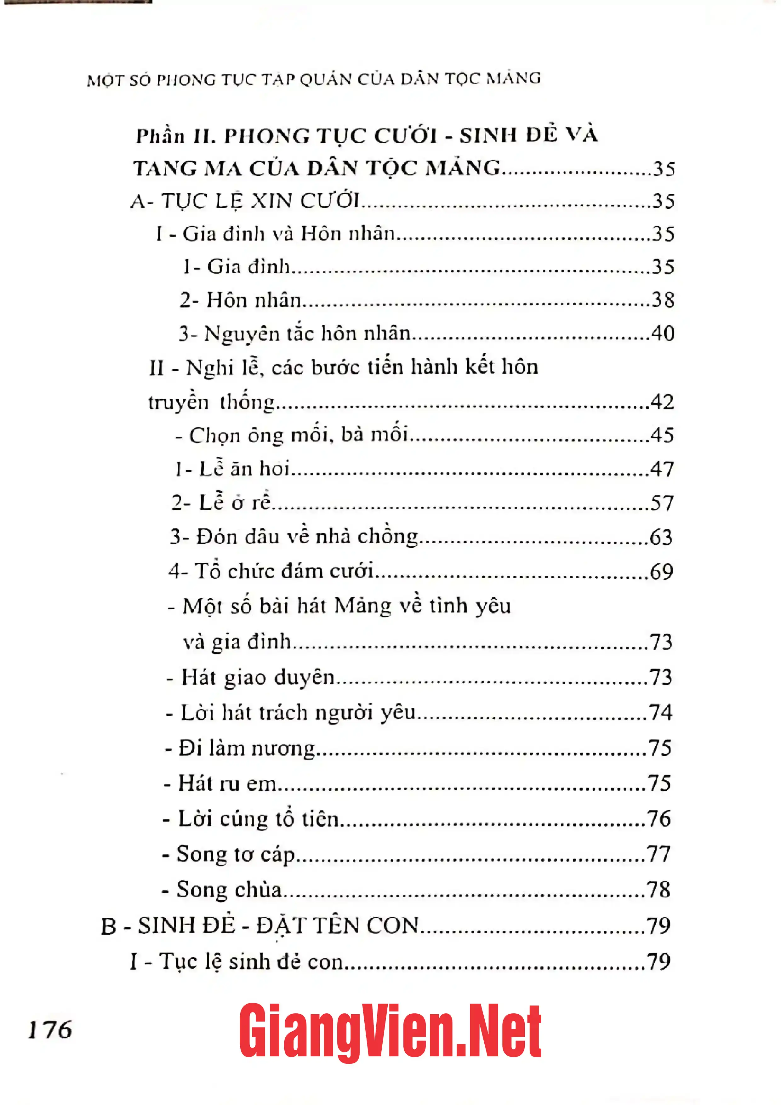Ảnh minh họa nội dung cuốn sách: Một số phong tục tập quán của dân tộc Mảng