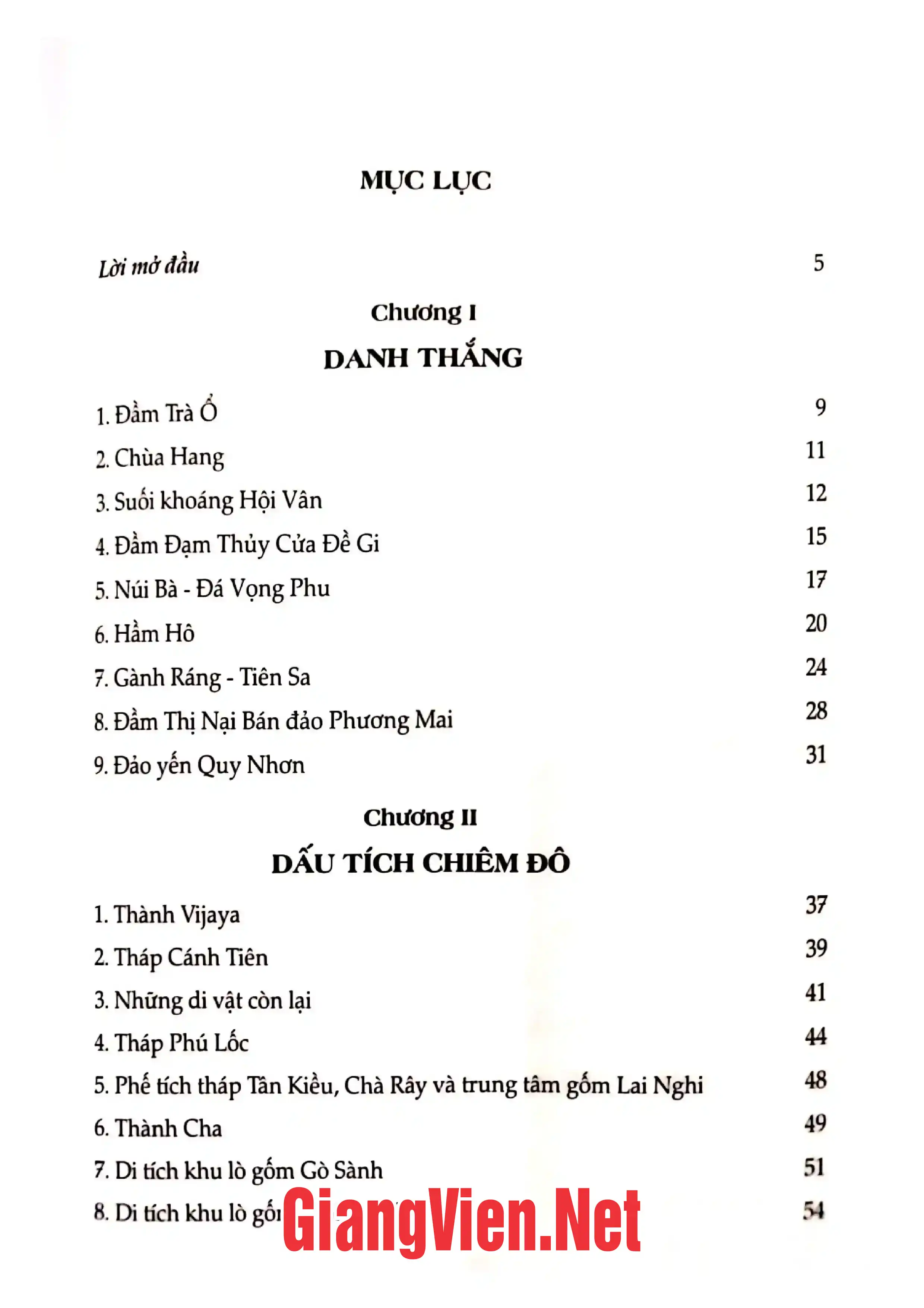 Ảnh minh họa nội dung cuốn sách: Bình Định danh thắng và di tích
