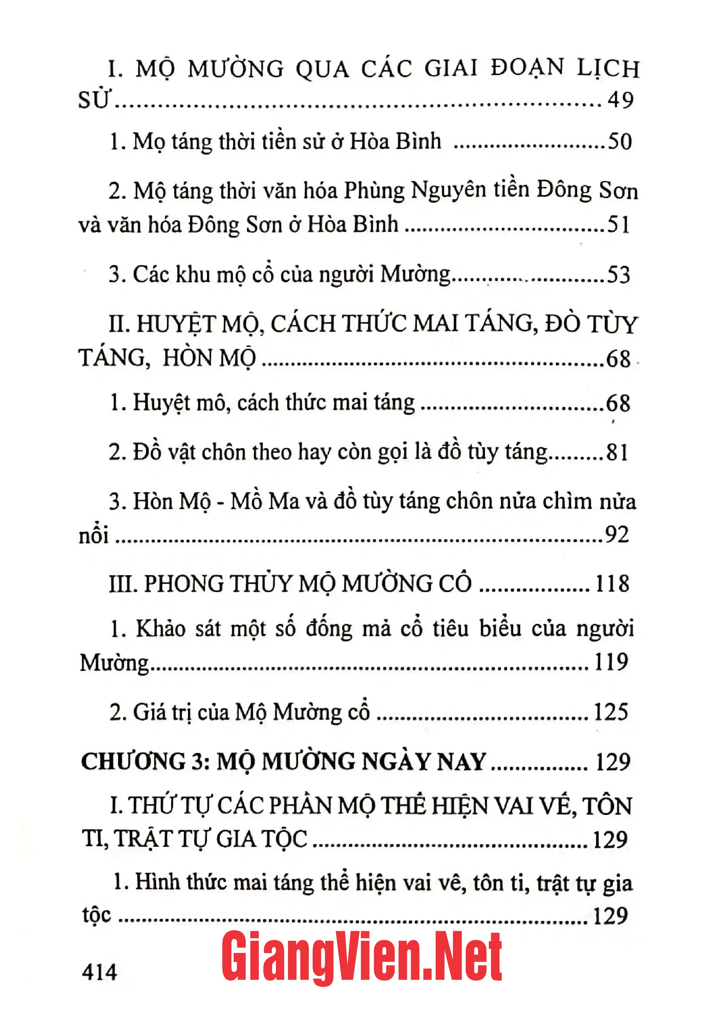 Ảnh minh họa nội dung cuốn sách: Mộ Mường ở Hòa Bình
