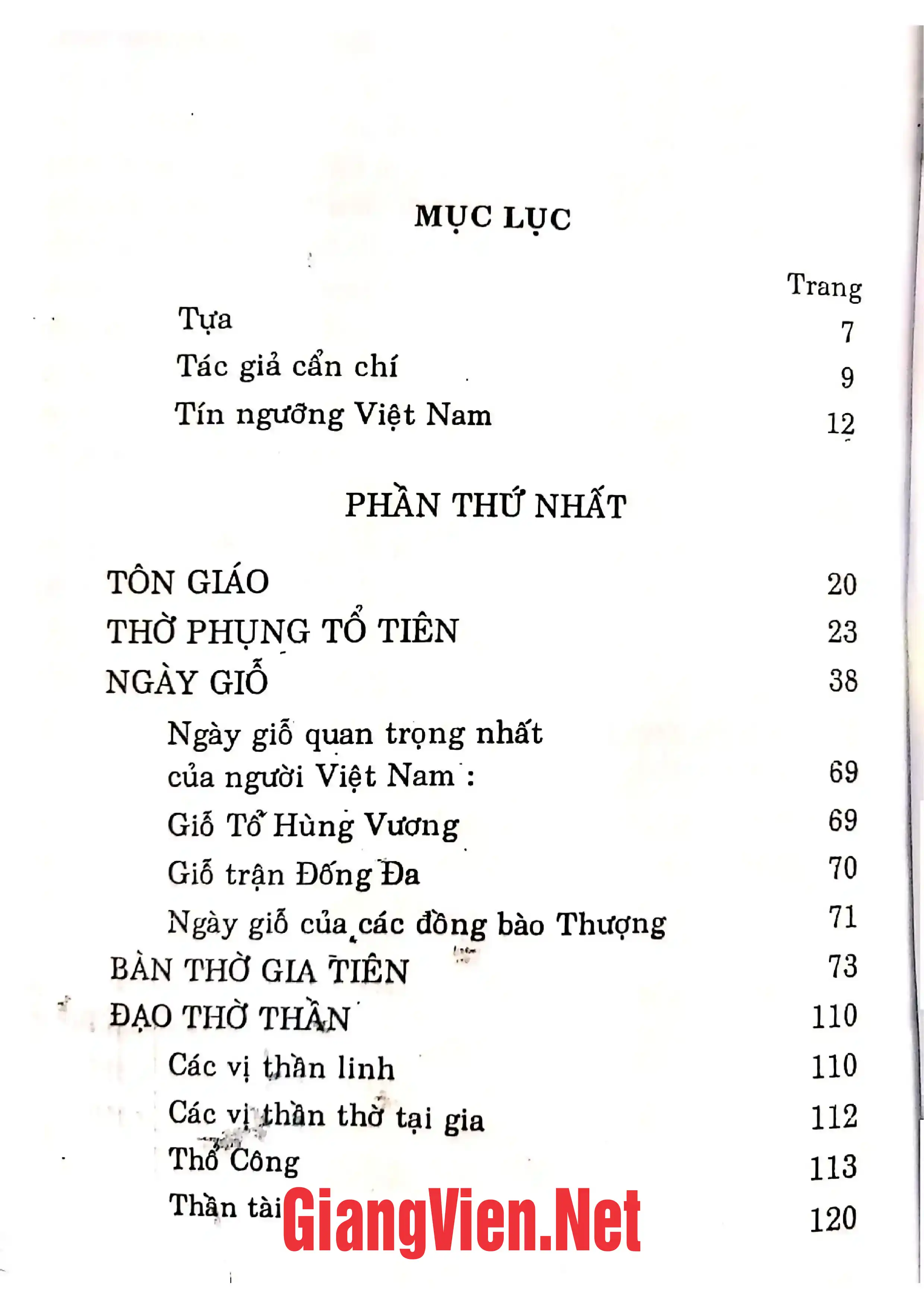 Ảnh minh họa nội dung cuốn sách: Nếp cũ tín ngưỡng Việt Nam, Quyển Thượng