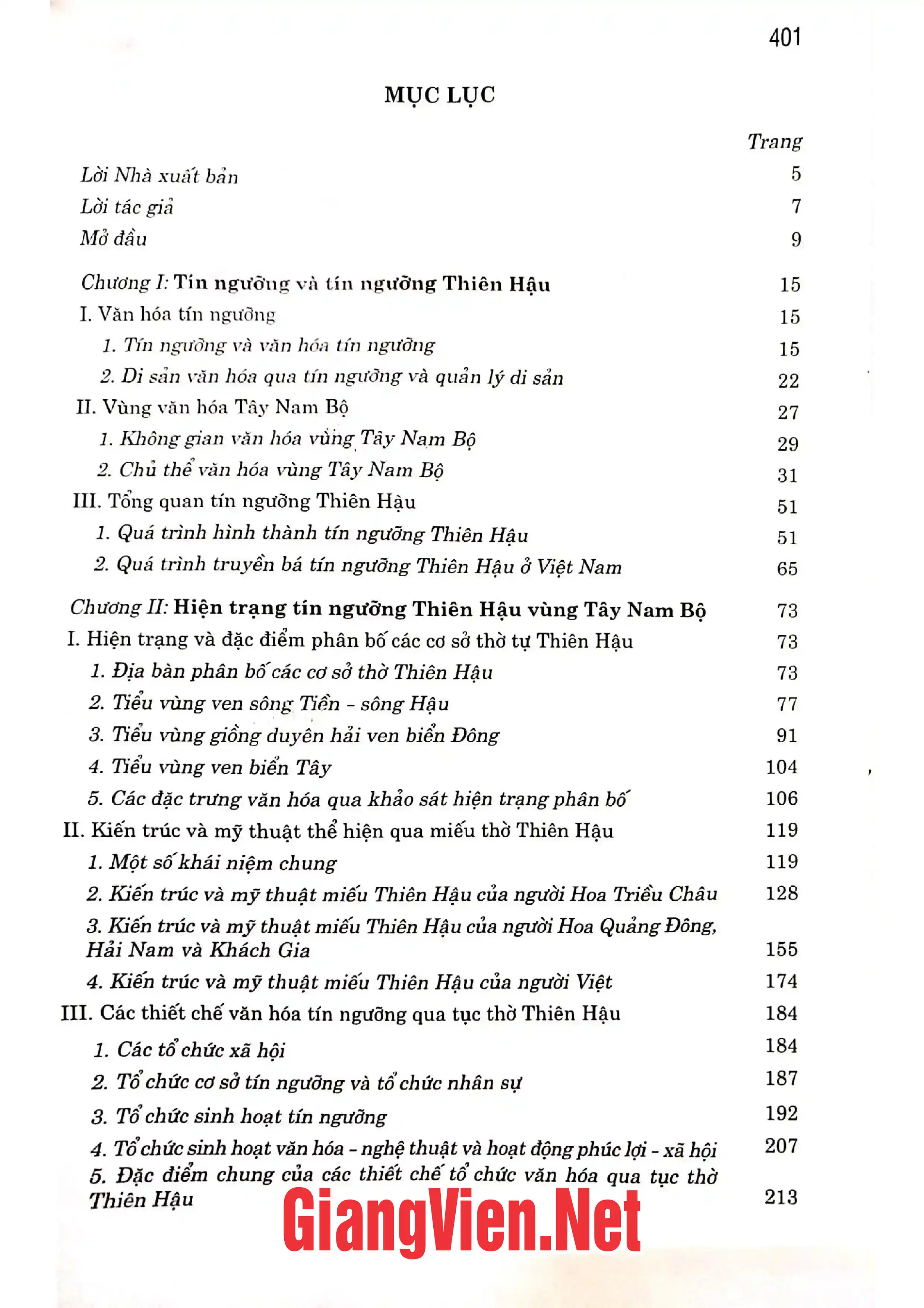 Ảnh minh họa nội dung cuốn sách: Tín ngưỡng Thiên Hậu vùng Tây Nam Bộ .