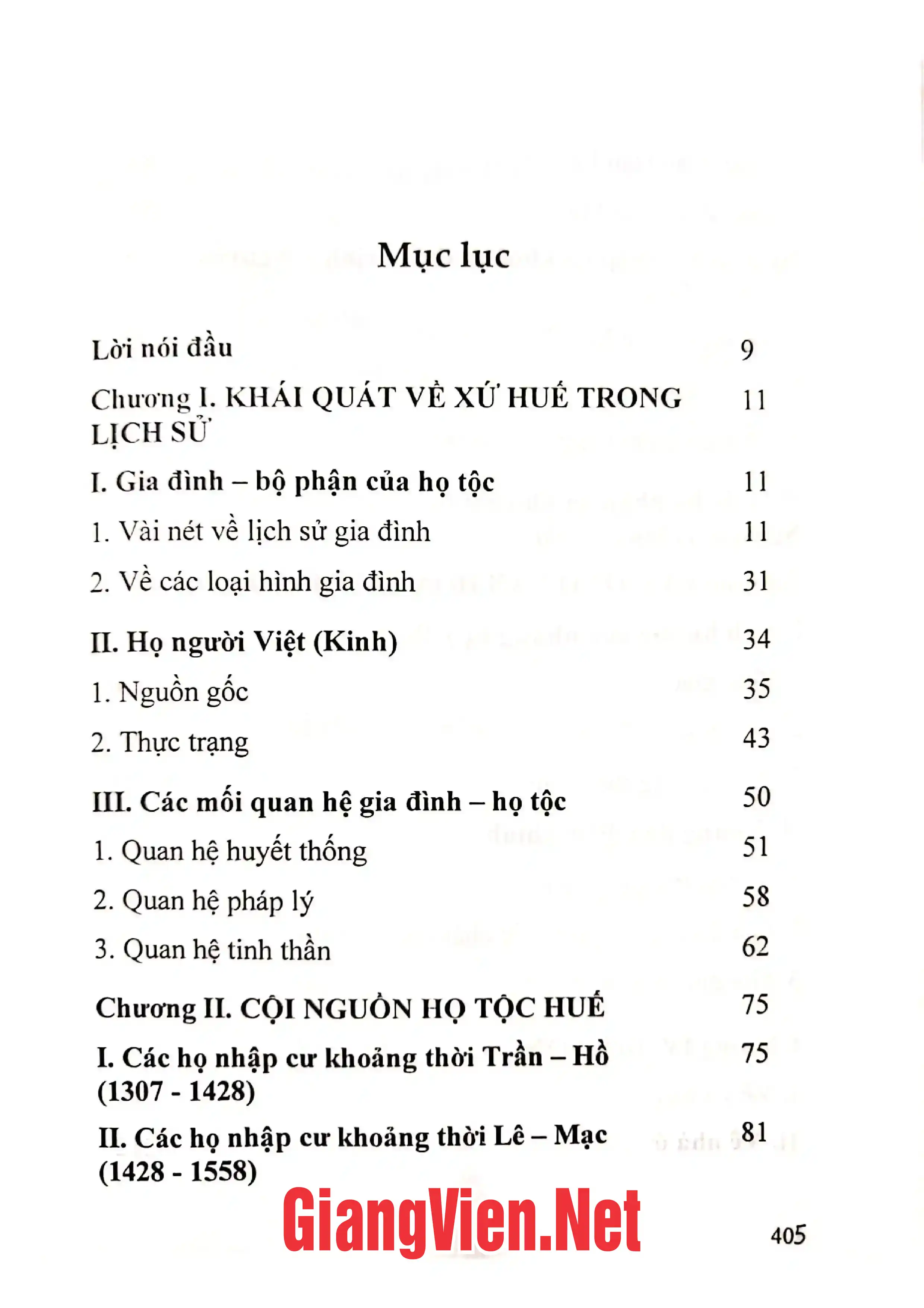 Ảnh minh họa nội dung cuốn sách: Văn hóa Huế trong gia đình và họ tộc thế kỷ XVII - XIX