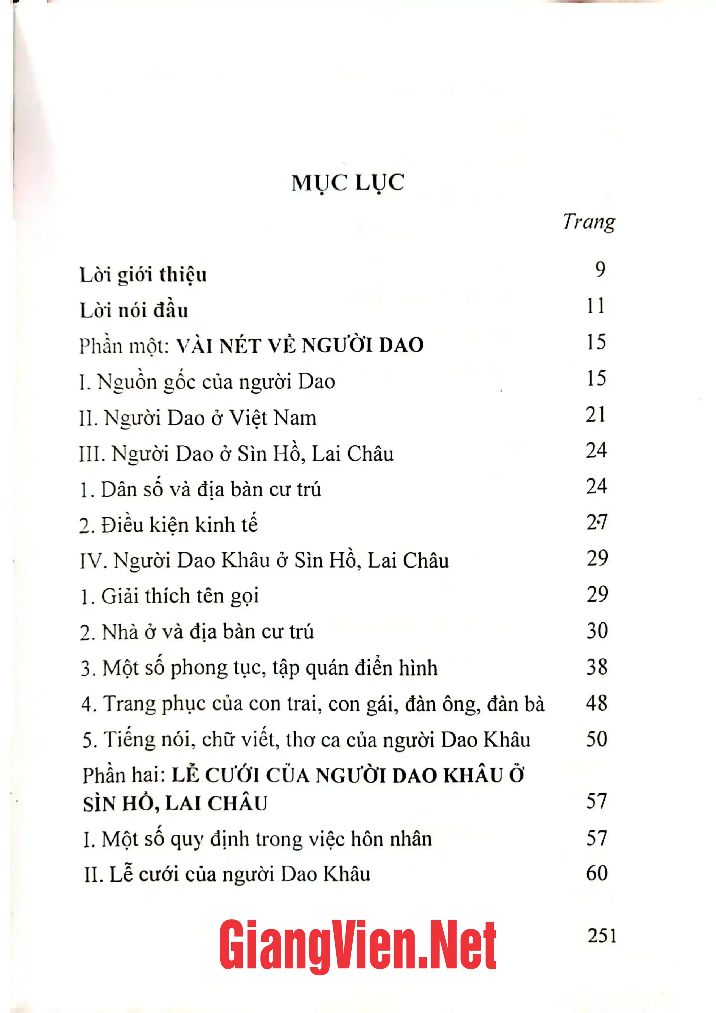 Ảnh minh họa nội dung cuốn sách: Nghi lễ trong việc cưới, việc tang, của người Dao Khâu ở Sìn Hồ, Lai Châu